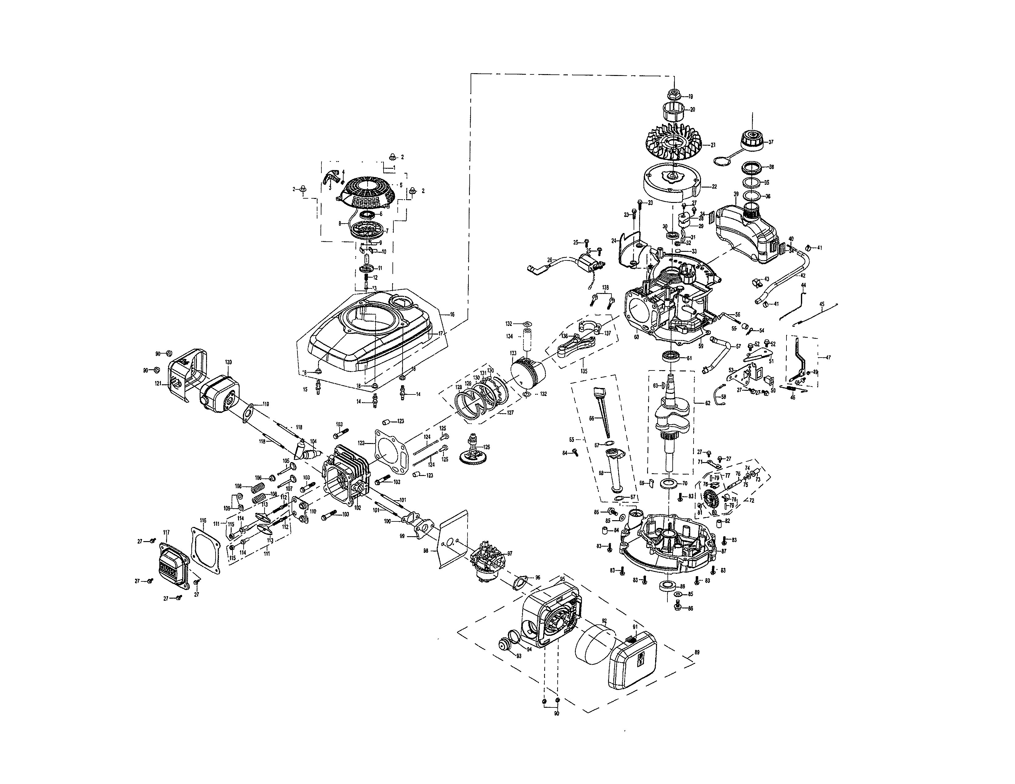 Westinghouse WP2300 engine diagram