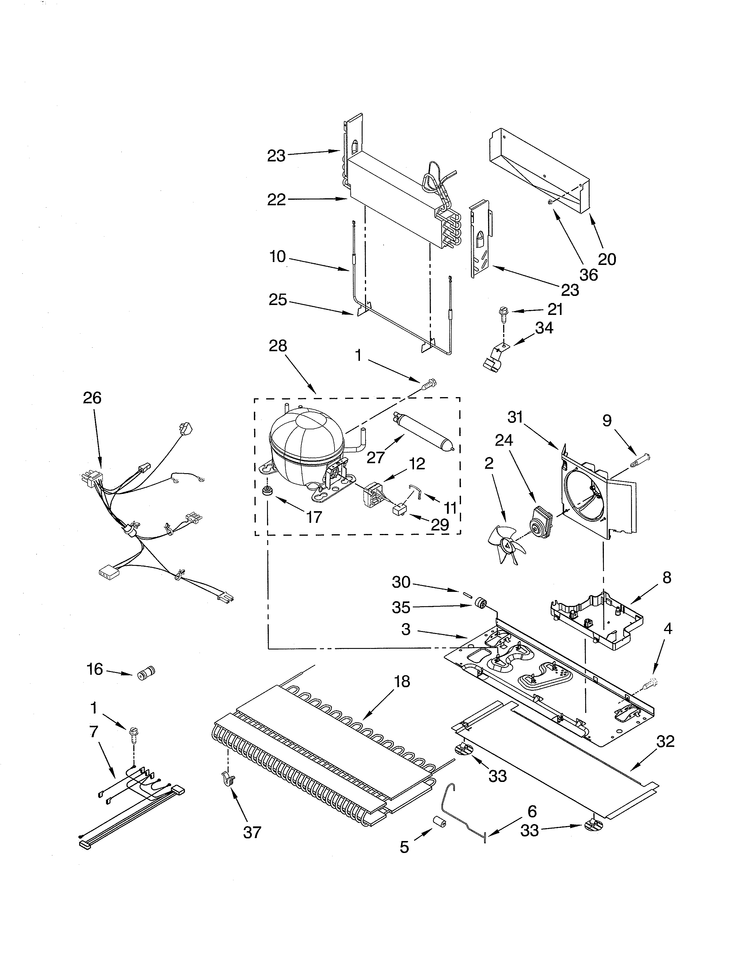 Kenmore 59679243014 unit diagram