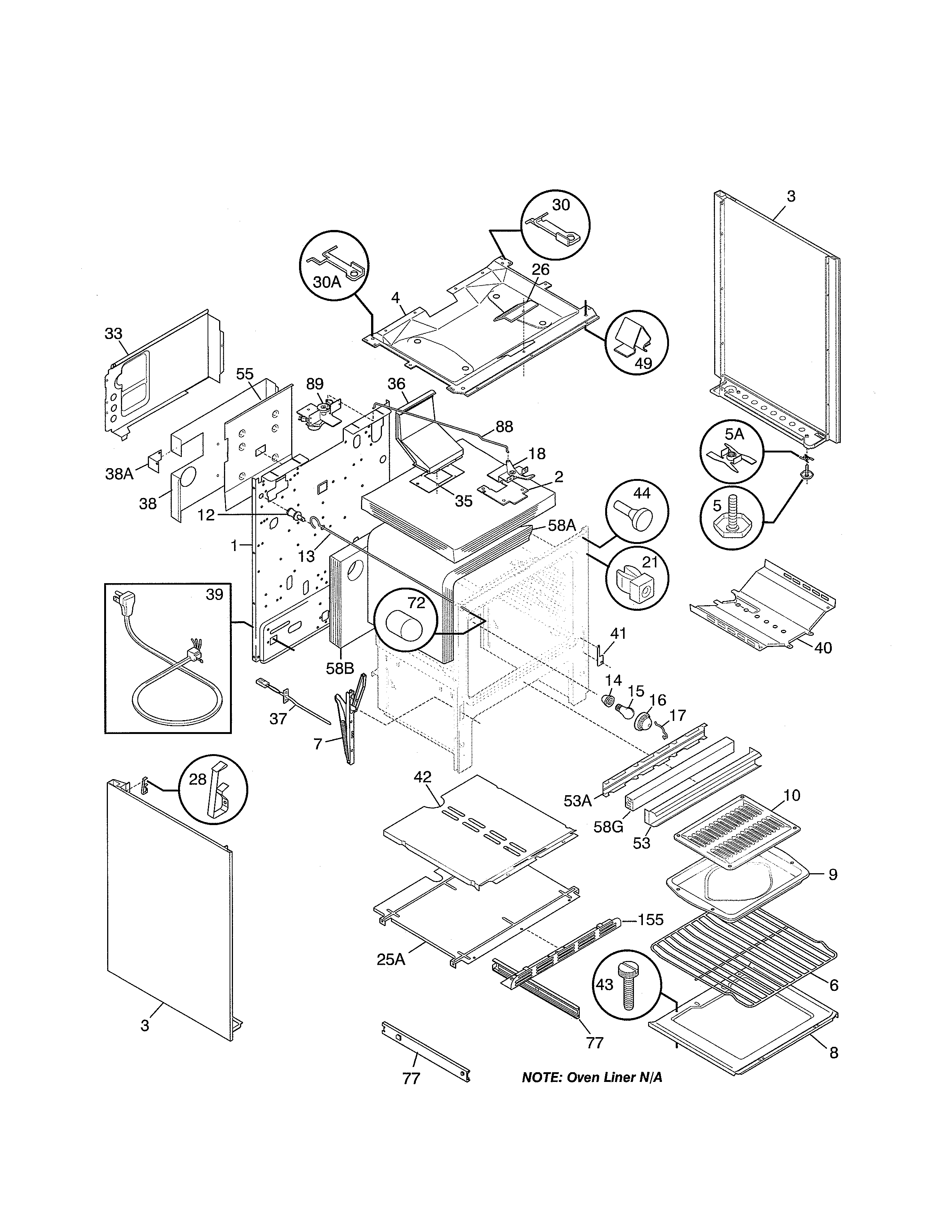 Kenmore 79077471792 body diagram