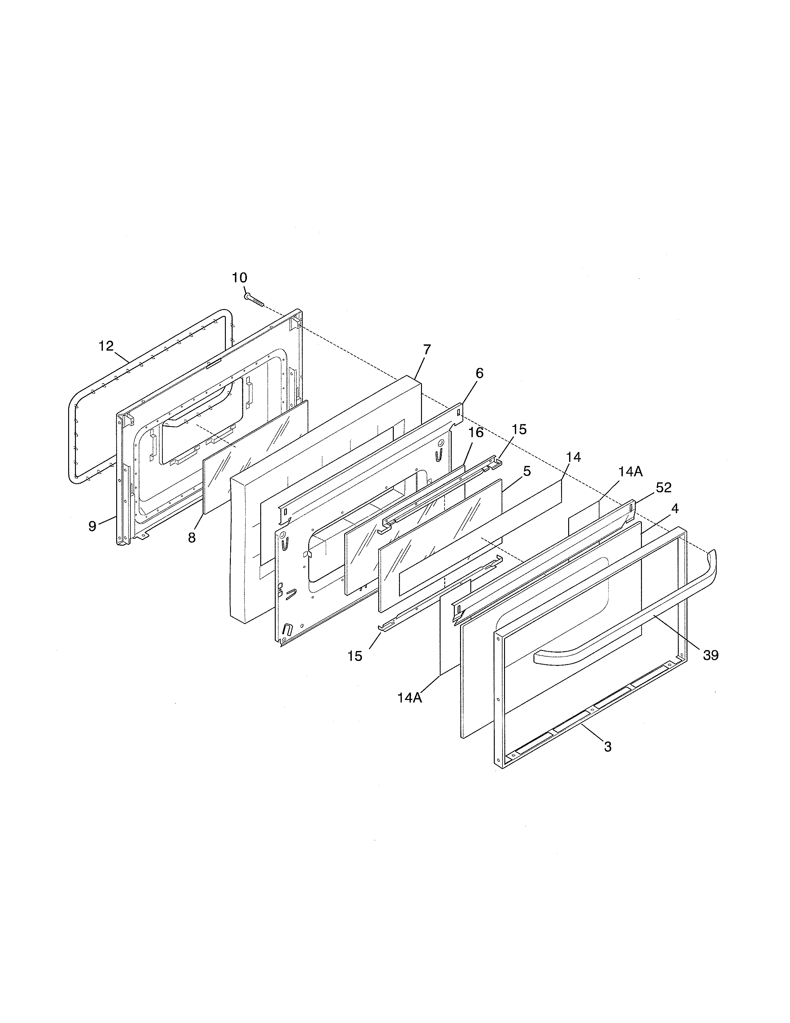 Kenmore 79077471792 door diagram
