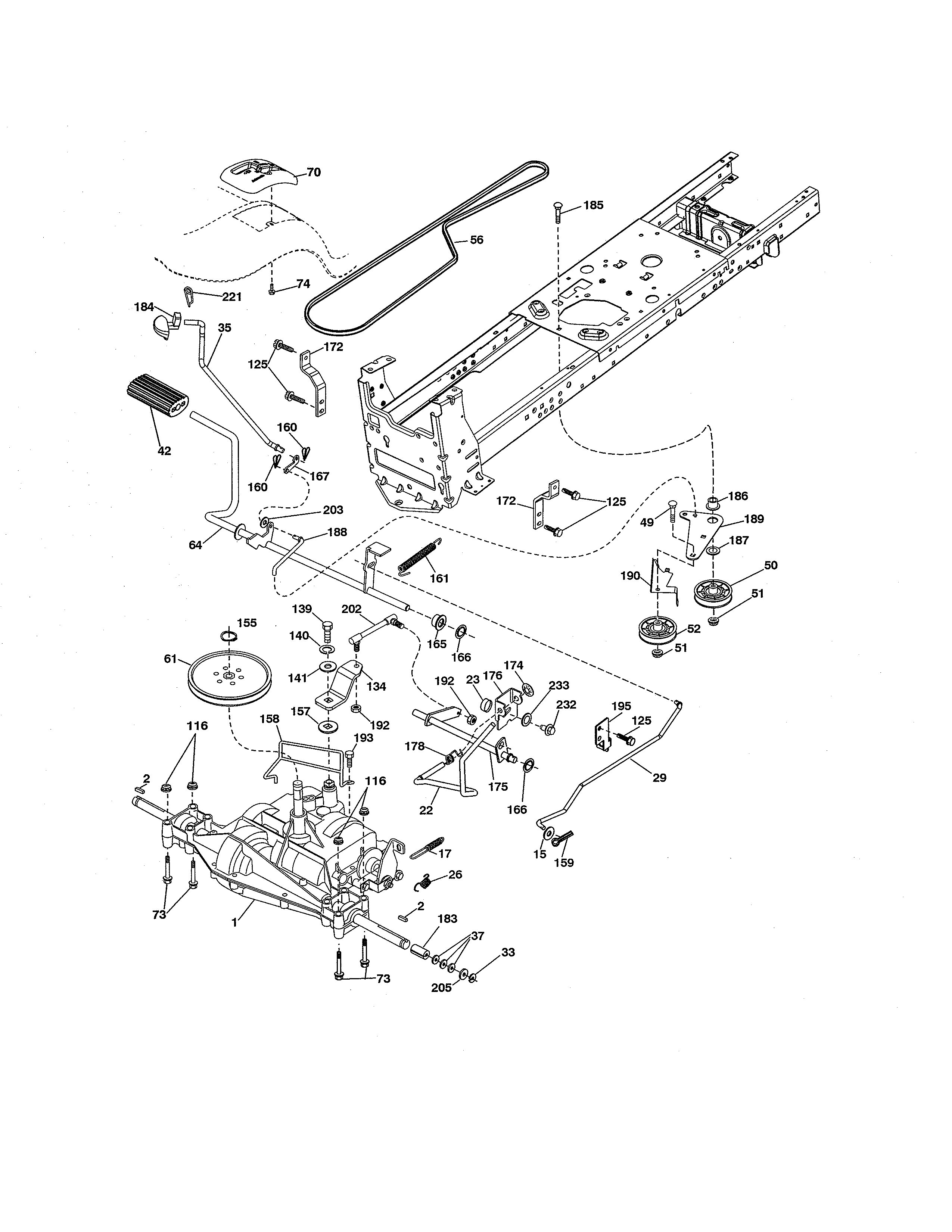 Craftsman 917250222 ground drive diagram