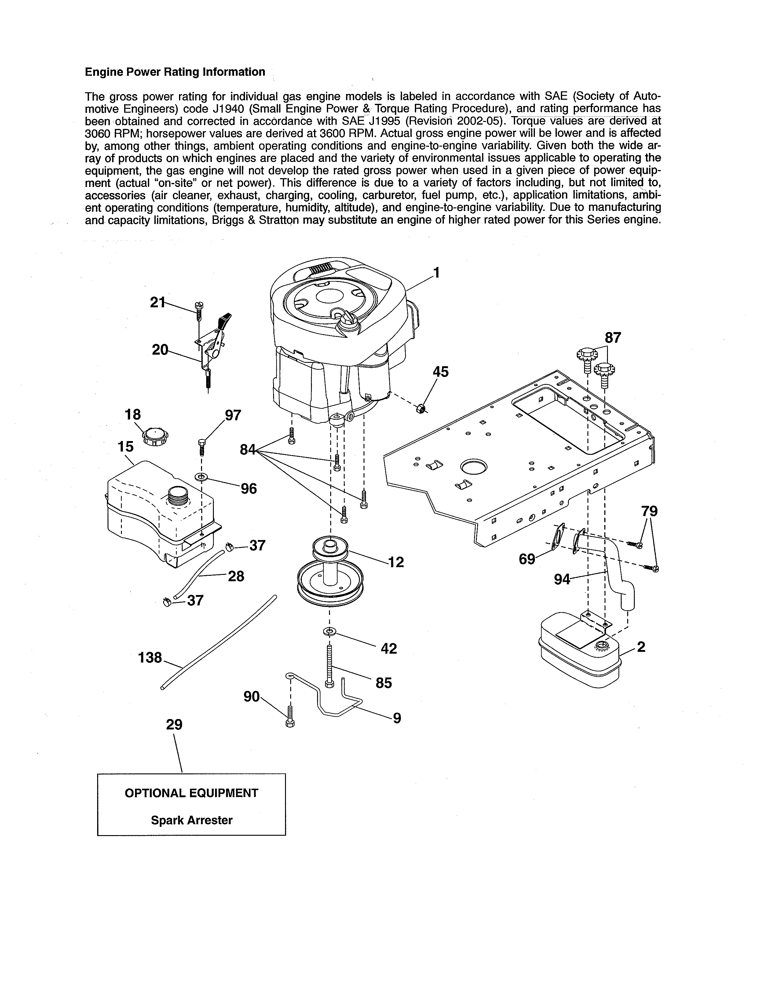 Craftsman 917250222 engine diagram