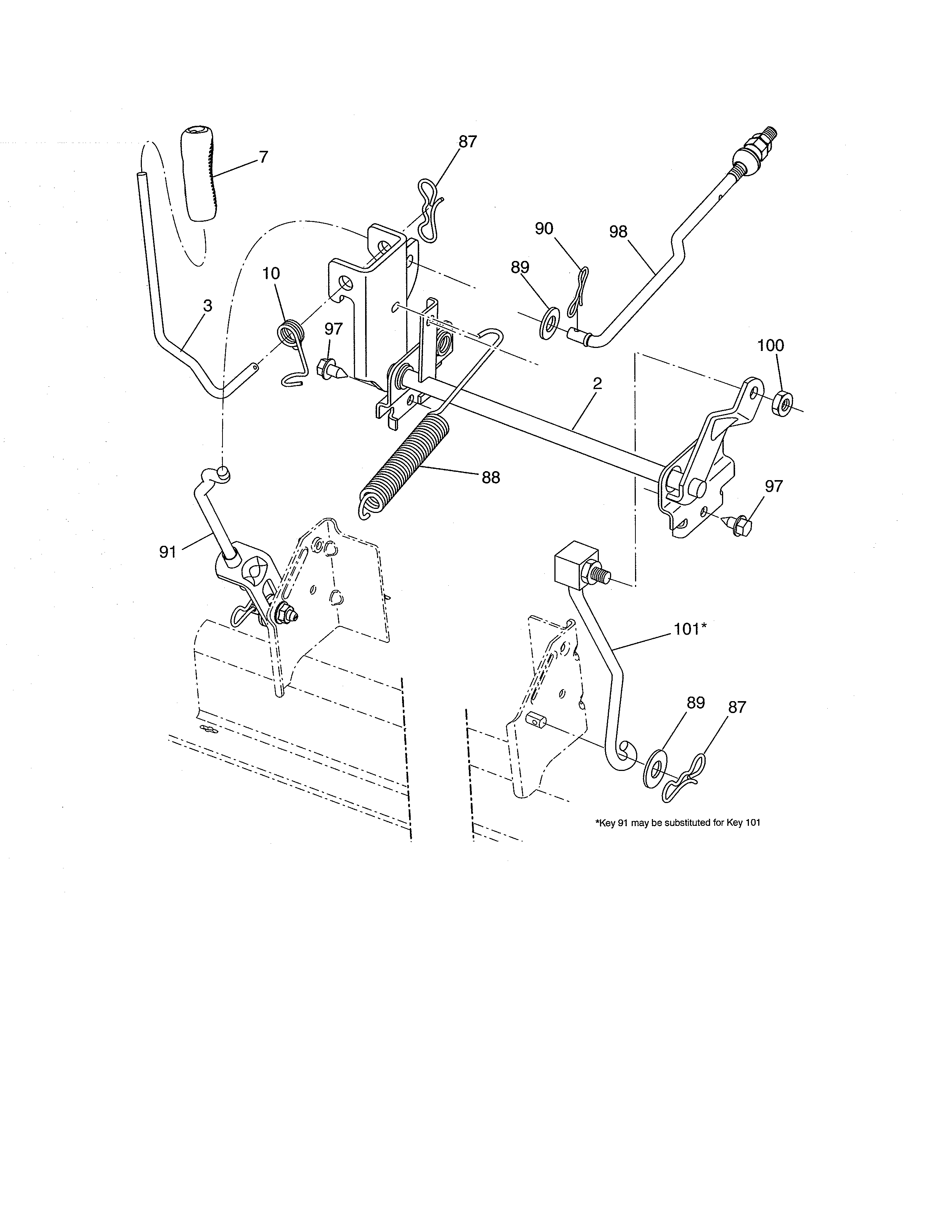 Craftsman 917250222 lift diagram