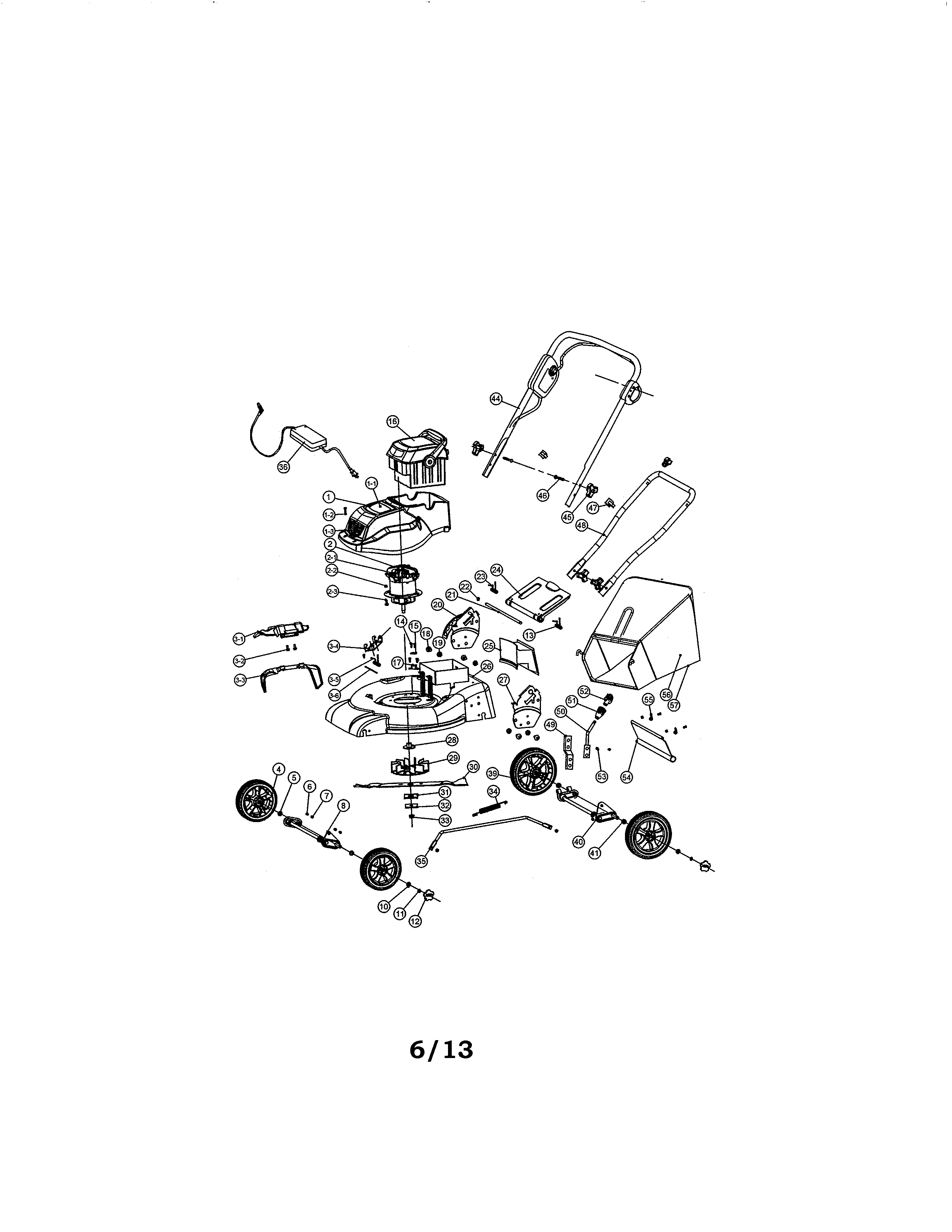 Craftsman 6073290 lawn mower diagram