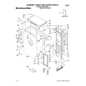 KitchenAid KUIC15PRXS2 cabinet liner & door diagram
