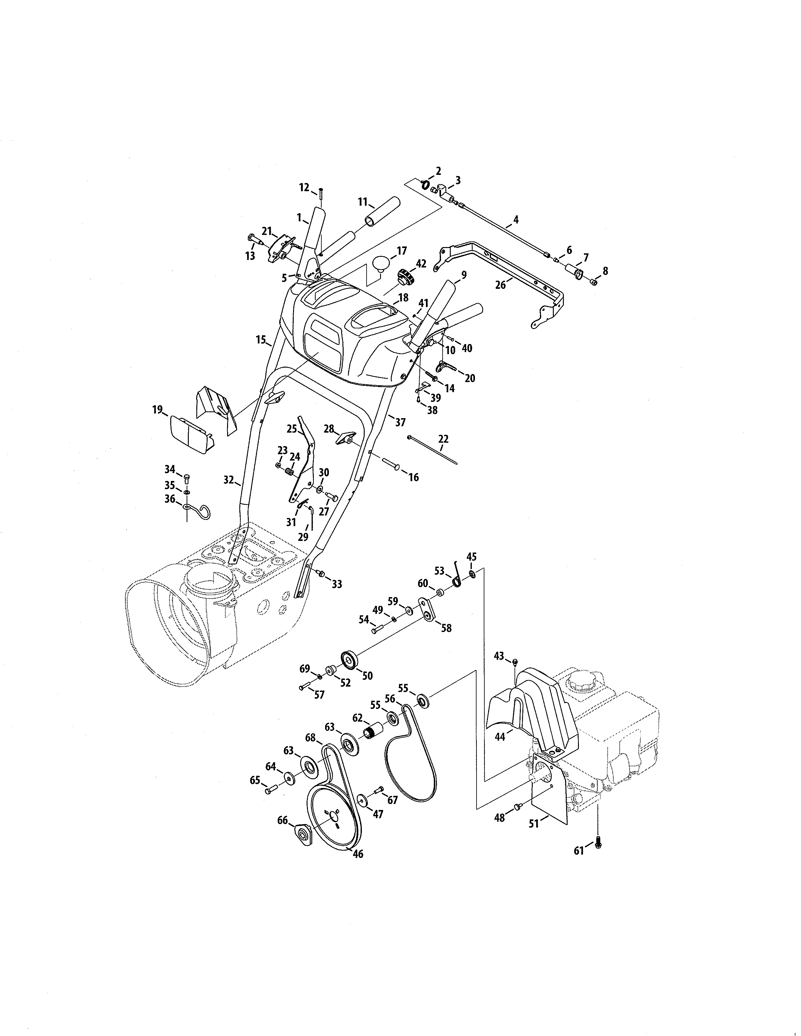 Craftsman 247883951 handles diagram