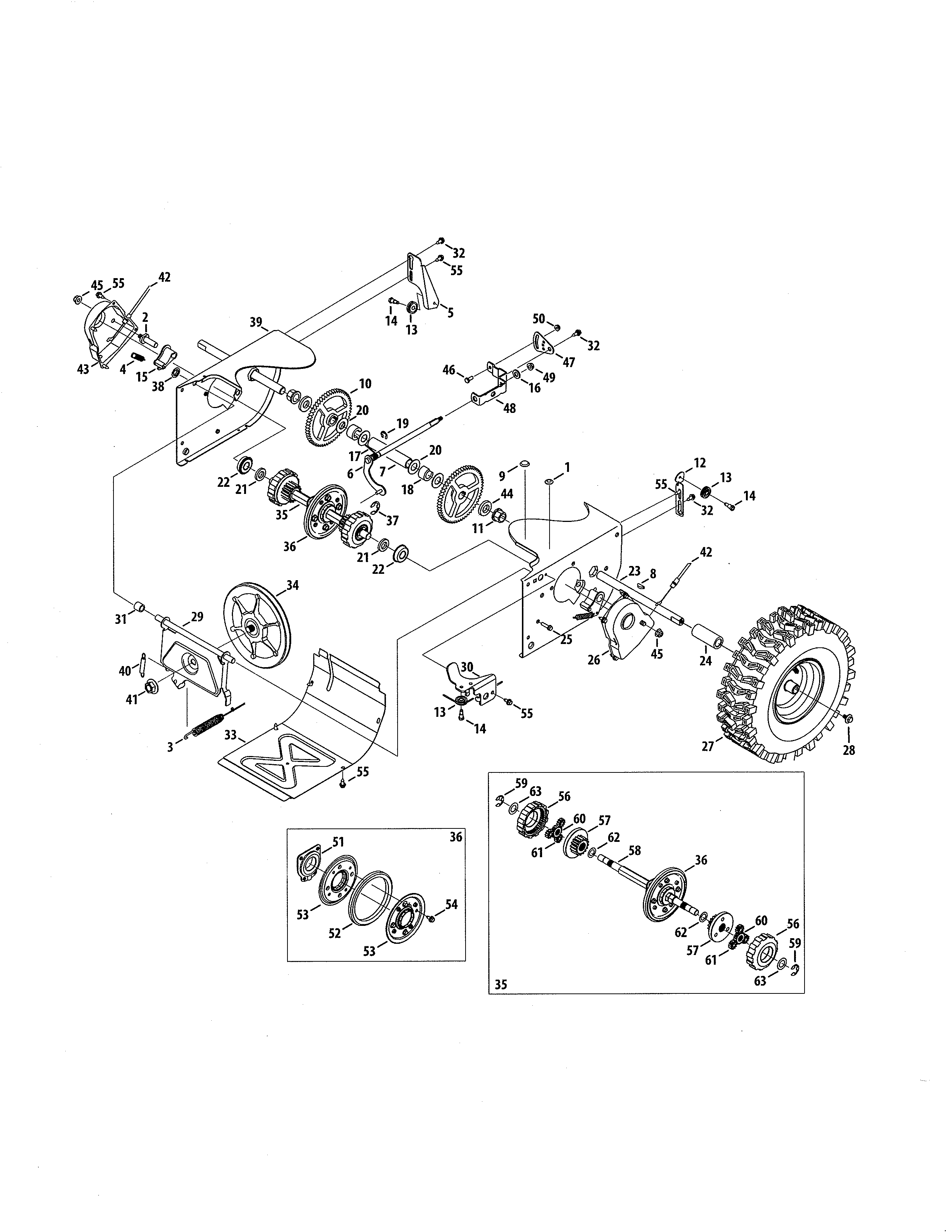 Craftsman 247883951 drive diagram