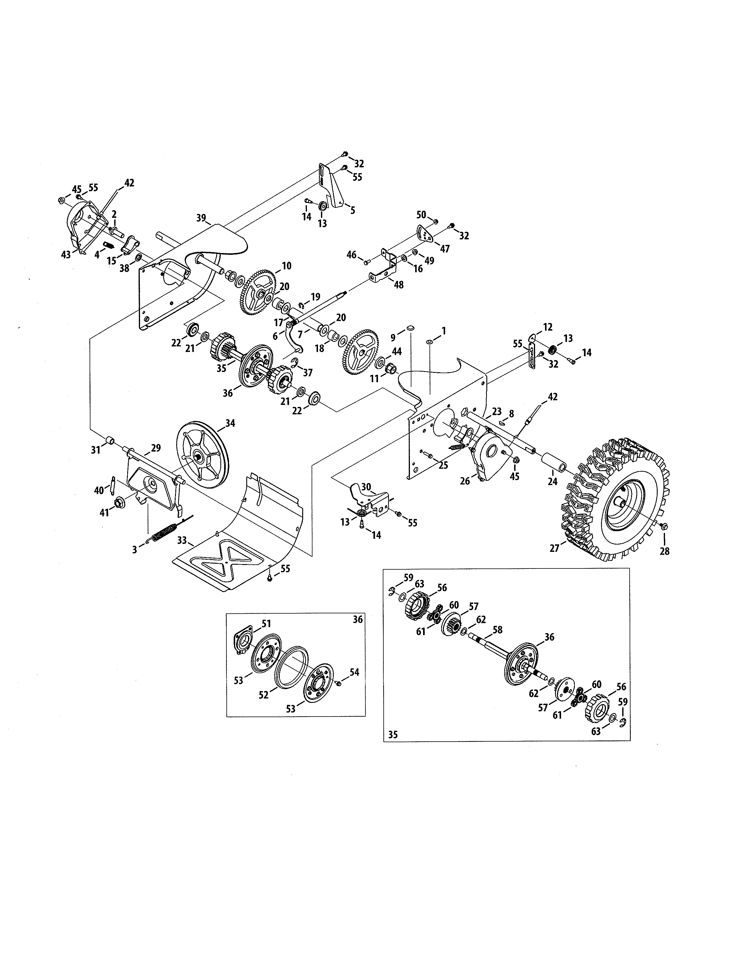 Craftsman 247886914 drive diagram