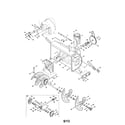 Craftsman 247883971 auger & housing/gearbox diagram