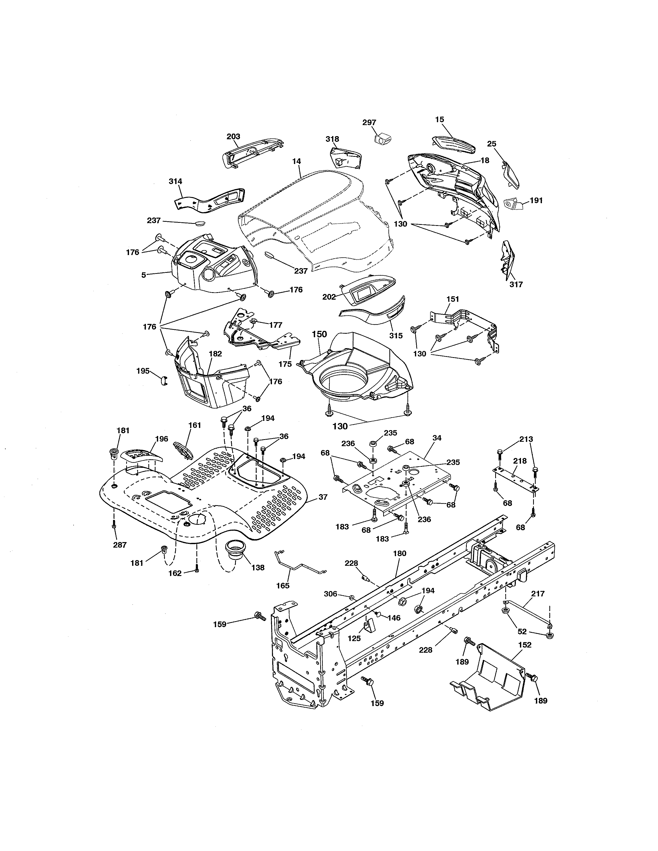 Craftsman 917288573 chassis diagram