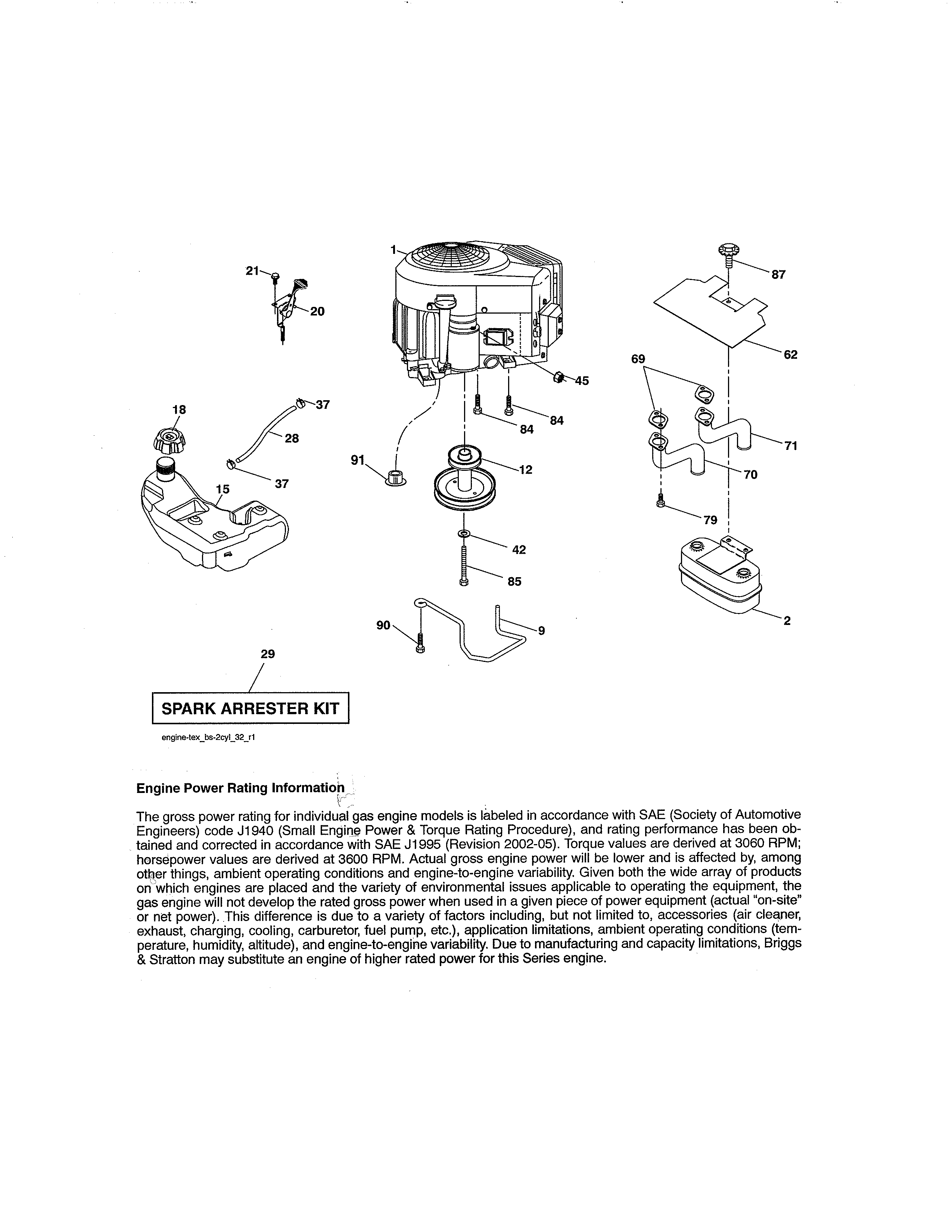 Craftsman 917288573 engine diagram