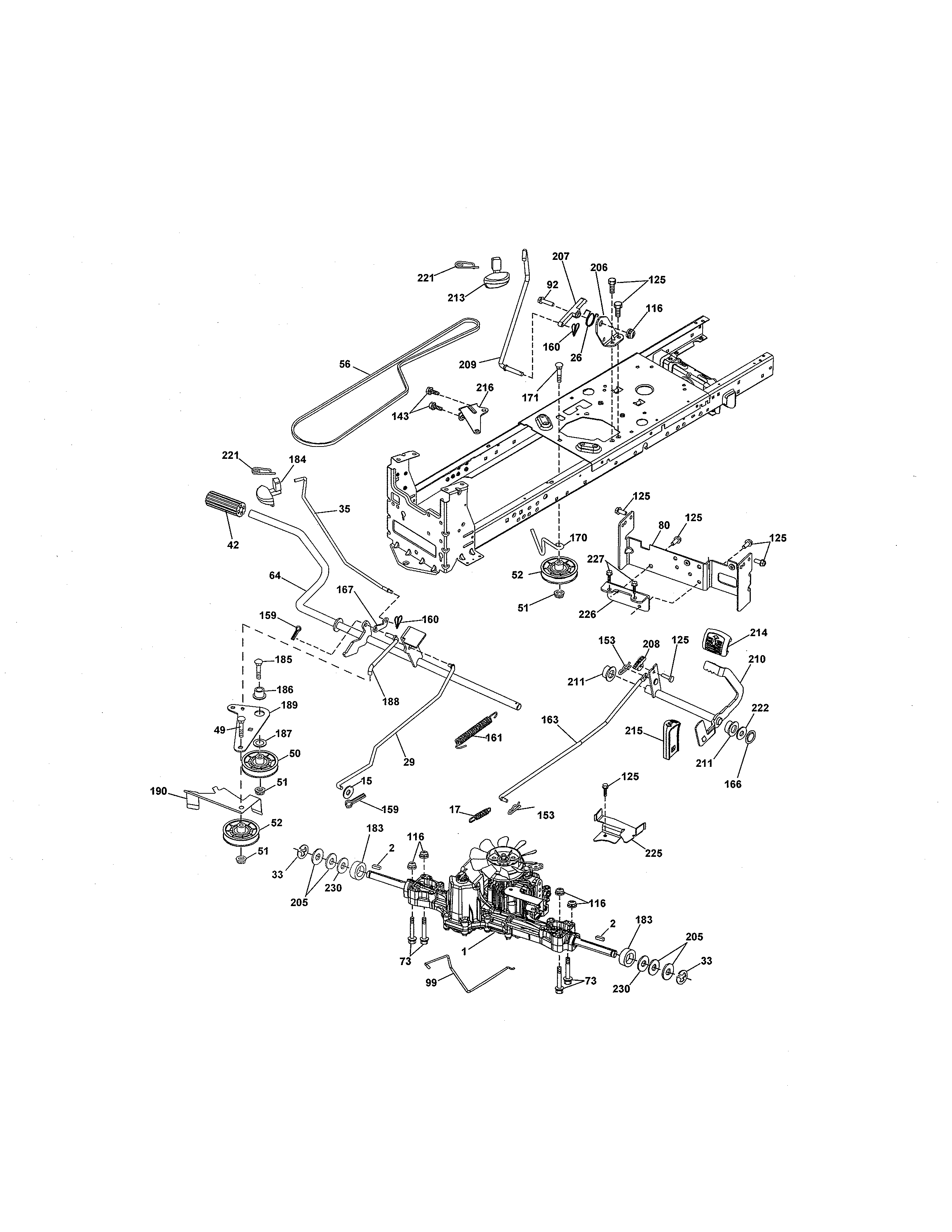 Craftsman 917288662 ground drive diagram