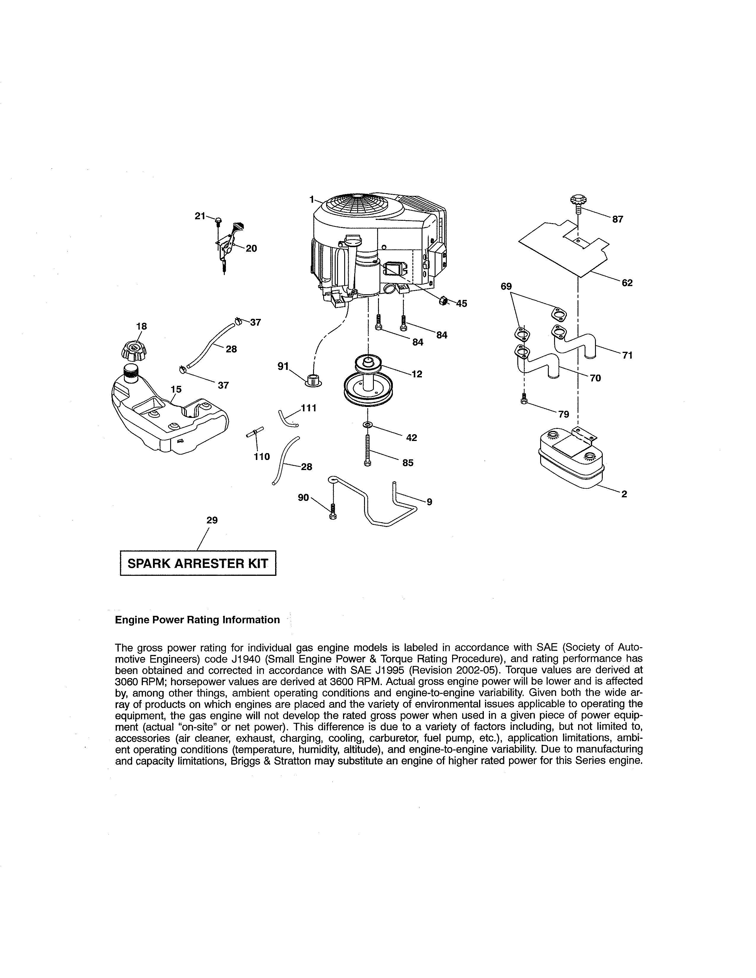 Craftsman 917288662 engine diagram