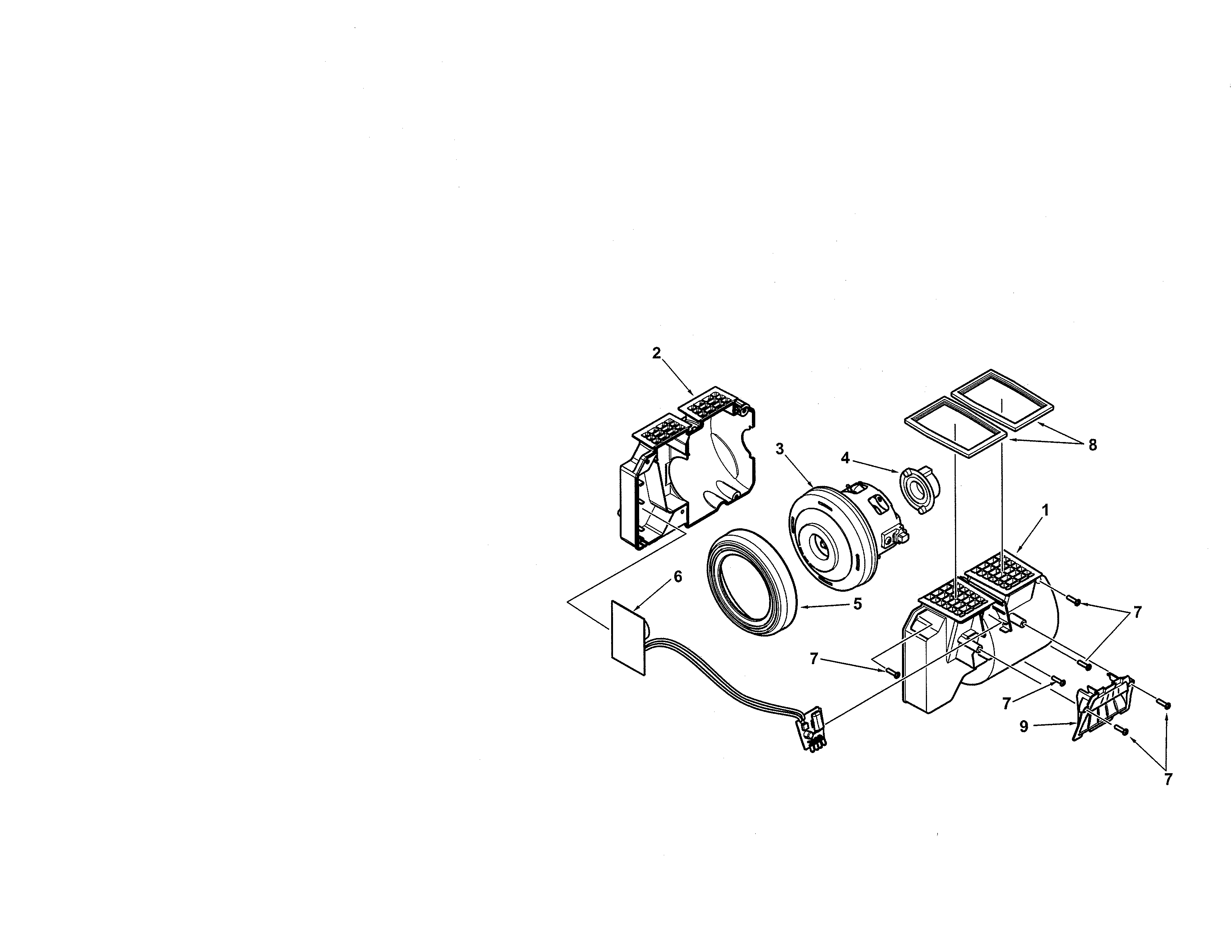 Kenmore 11631200210 fan motor diagram