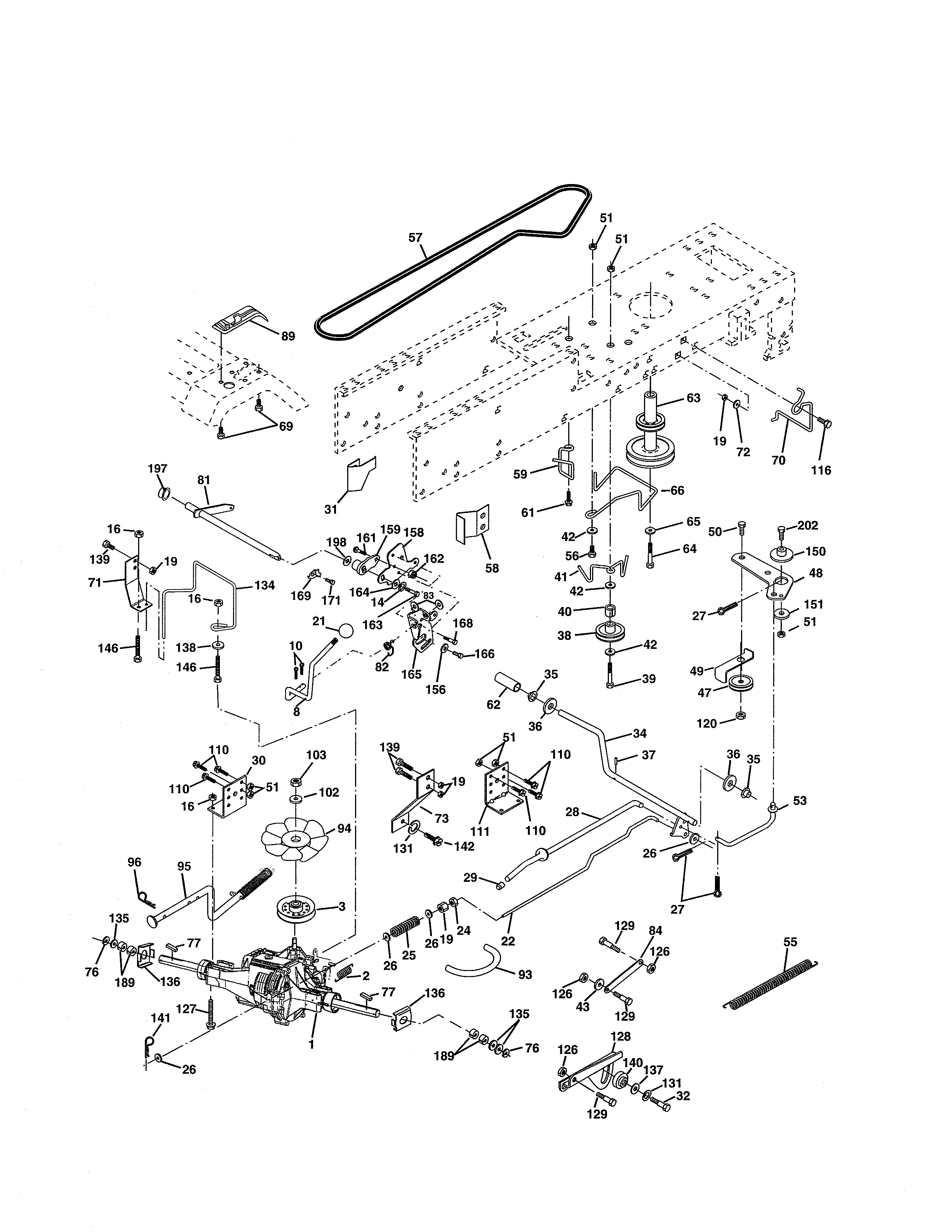 Weed Eater SGT18H46C drive diagram