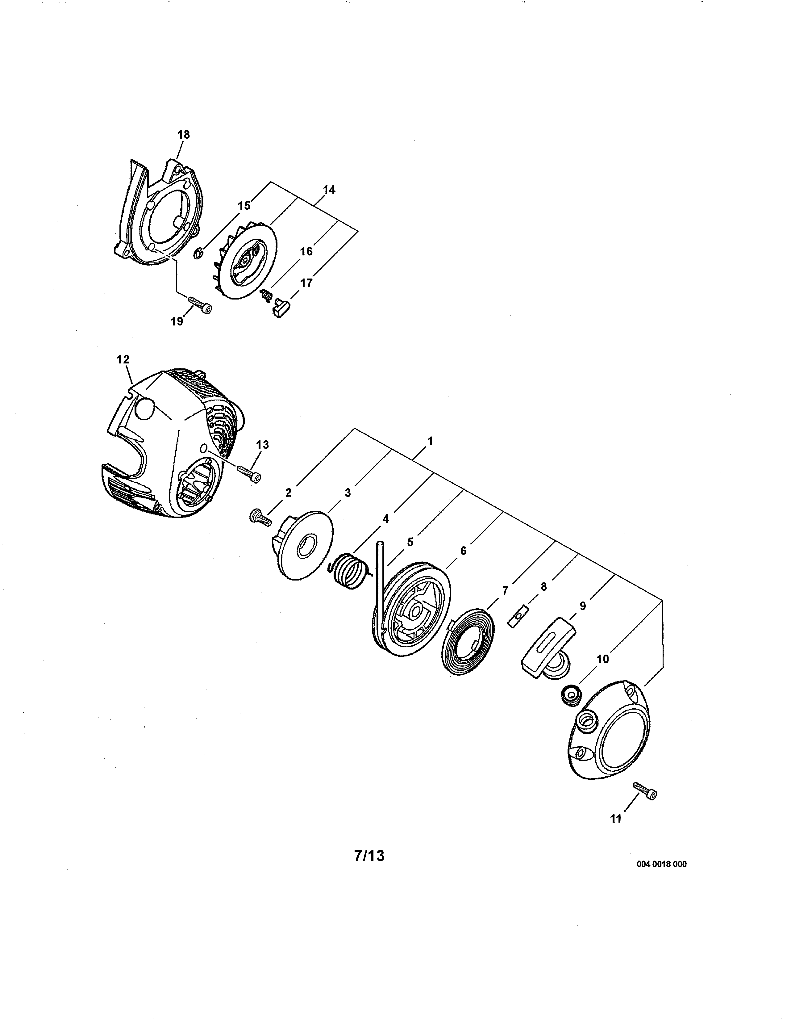Echo PB-265L starter diagram