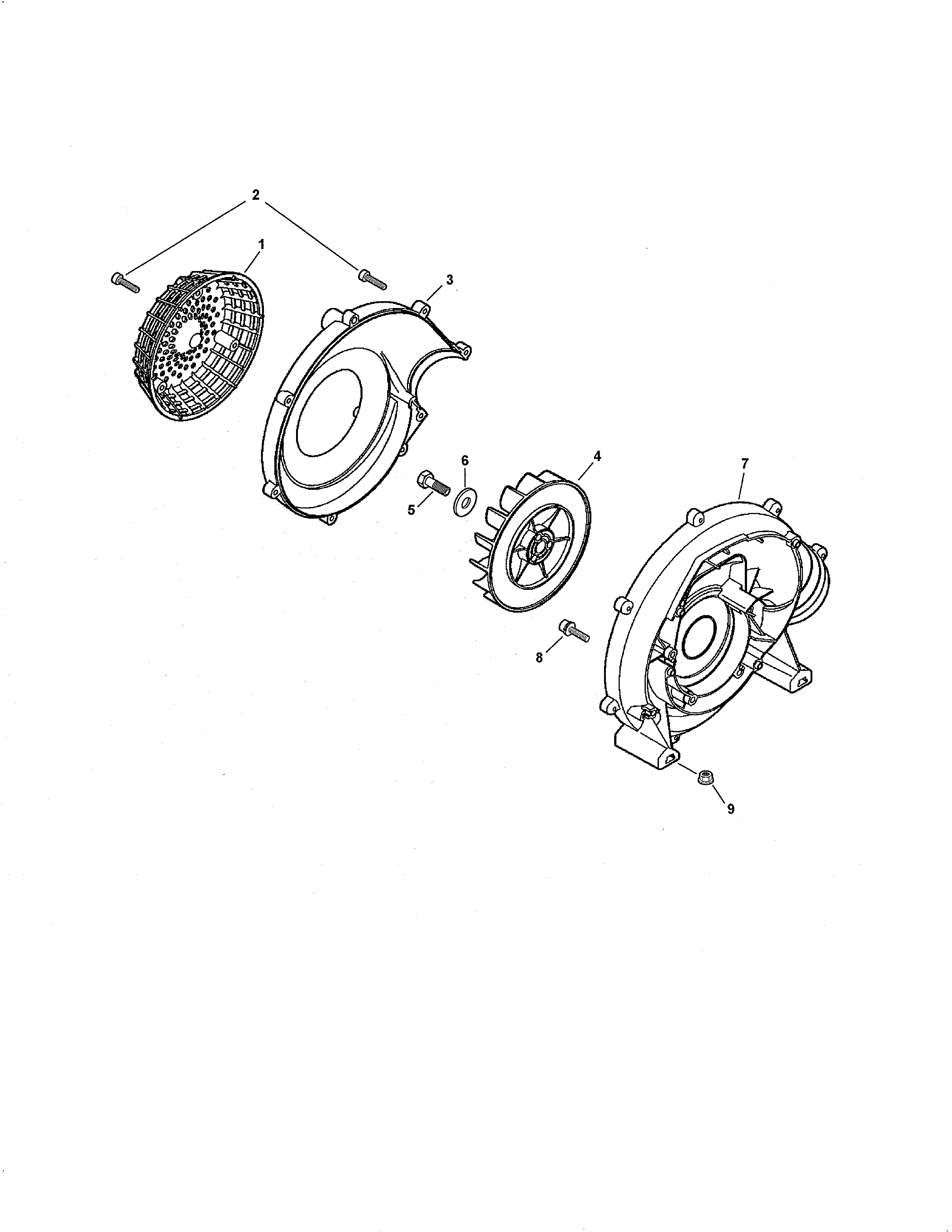 Echo PB-265L fan case diagram