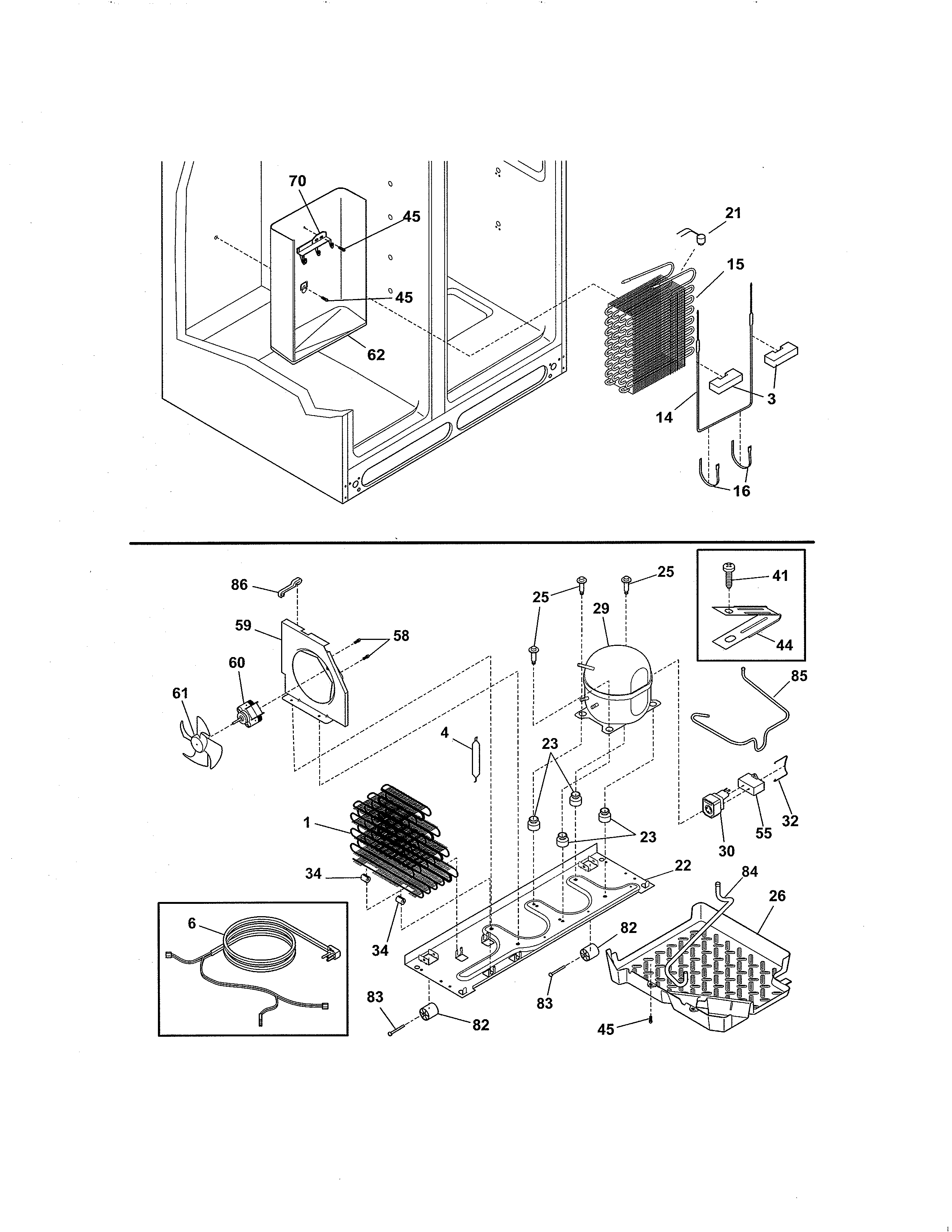 Frigidaire FGUS2632LP1 system diagram