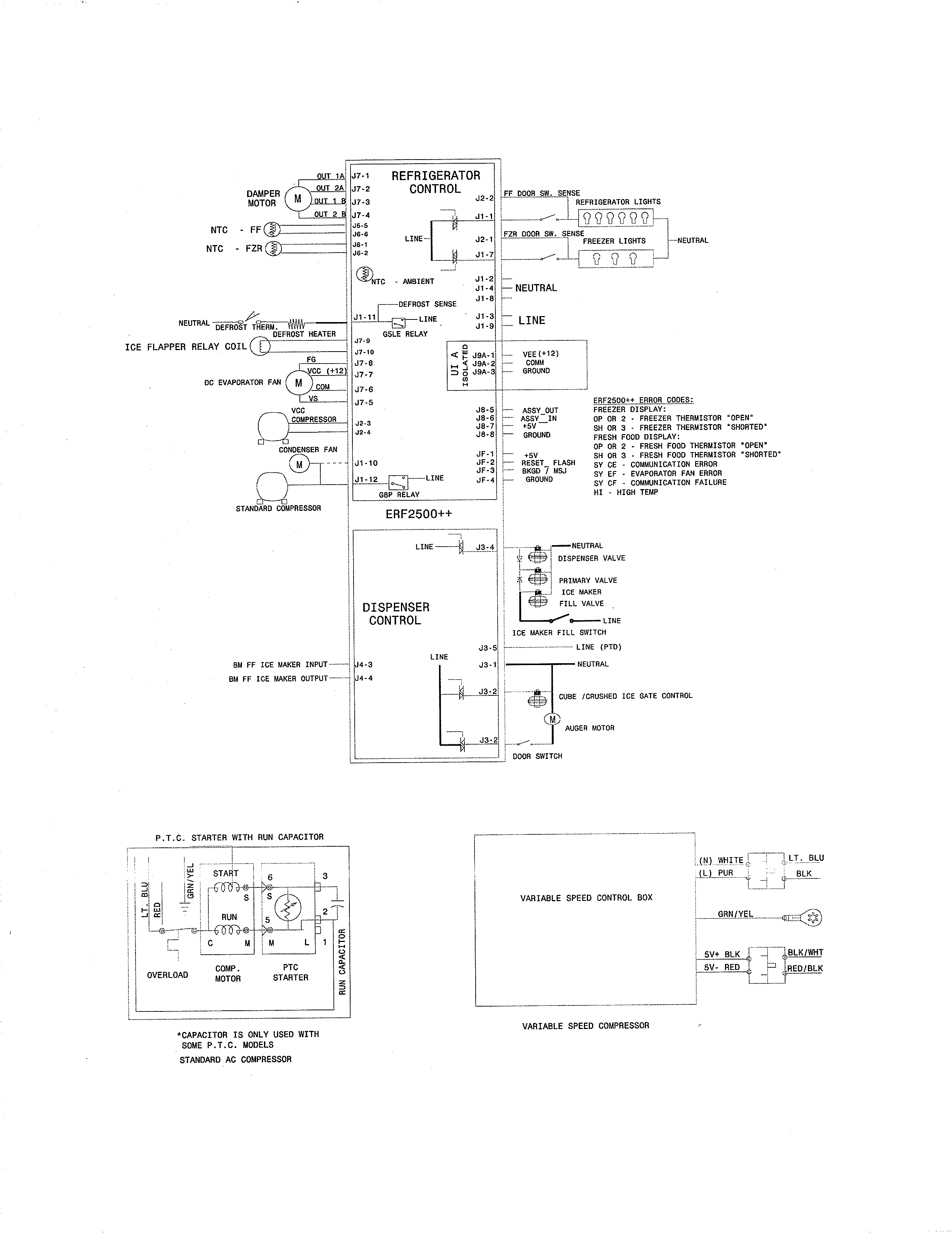 Frigidaire FGUS2632LP1 wiring schematic diagram