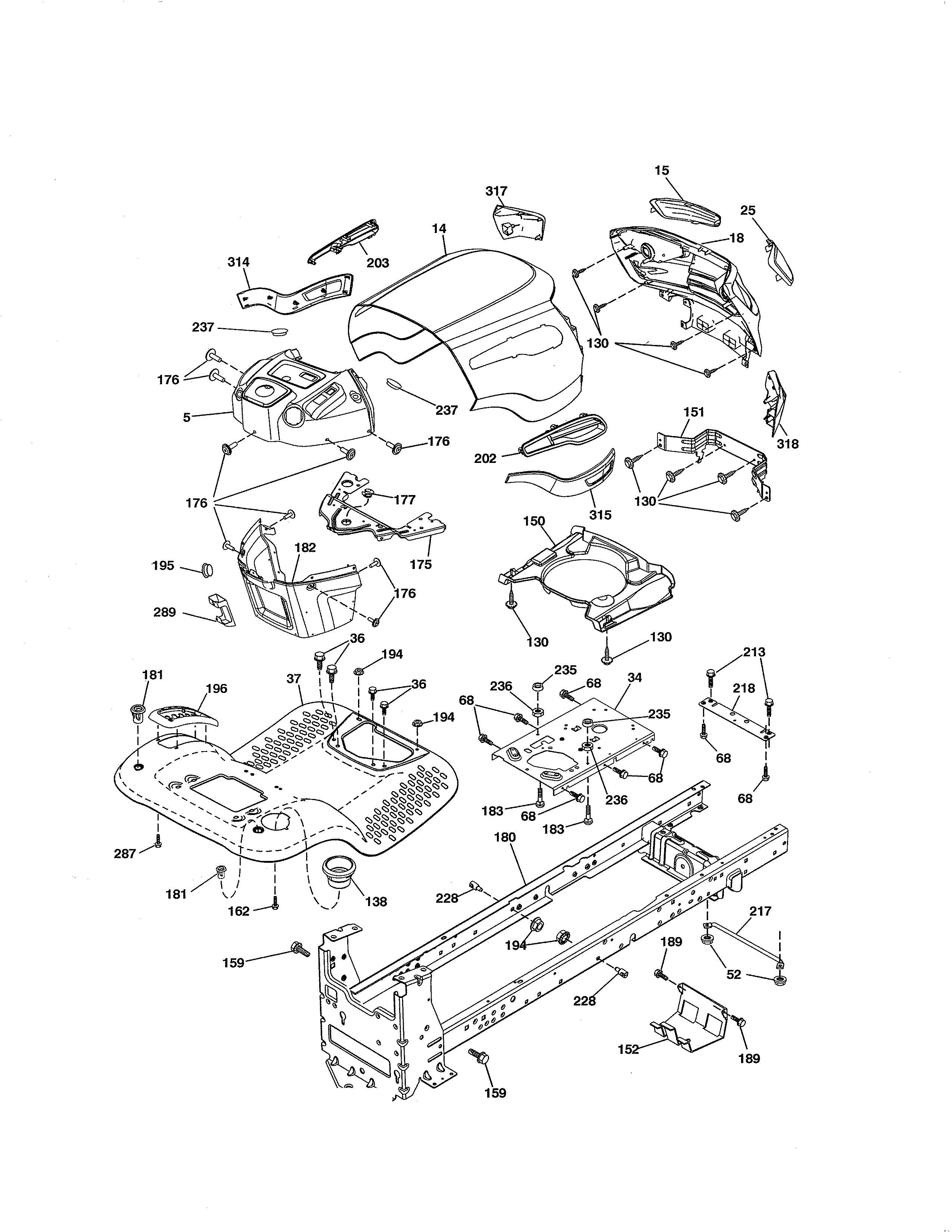 Craftsman 917288510 chassis diagram