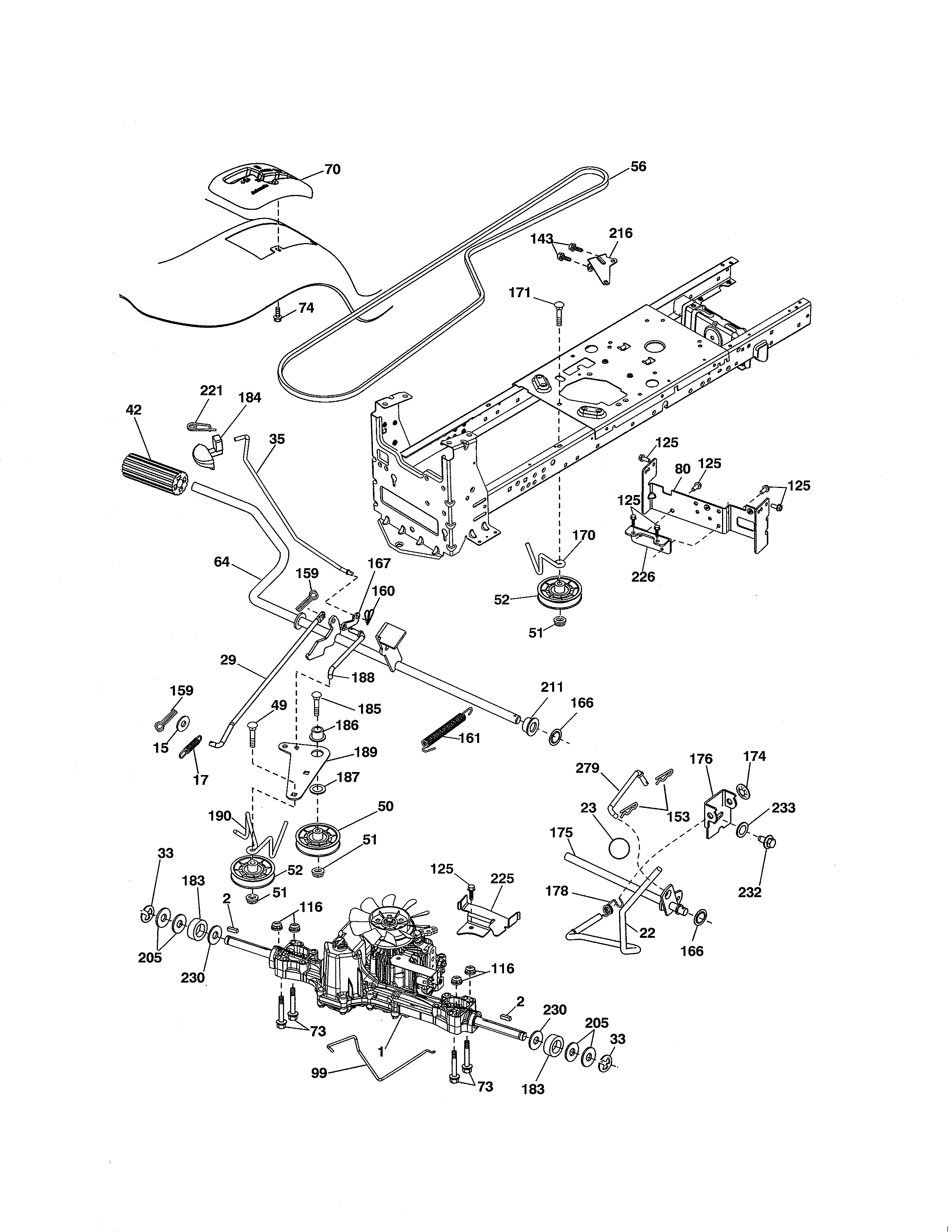 Craftsman 917288510 ground drive diagram