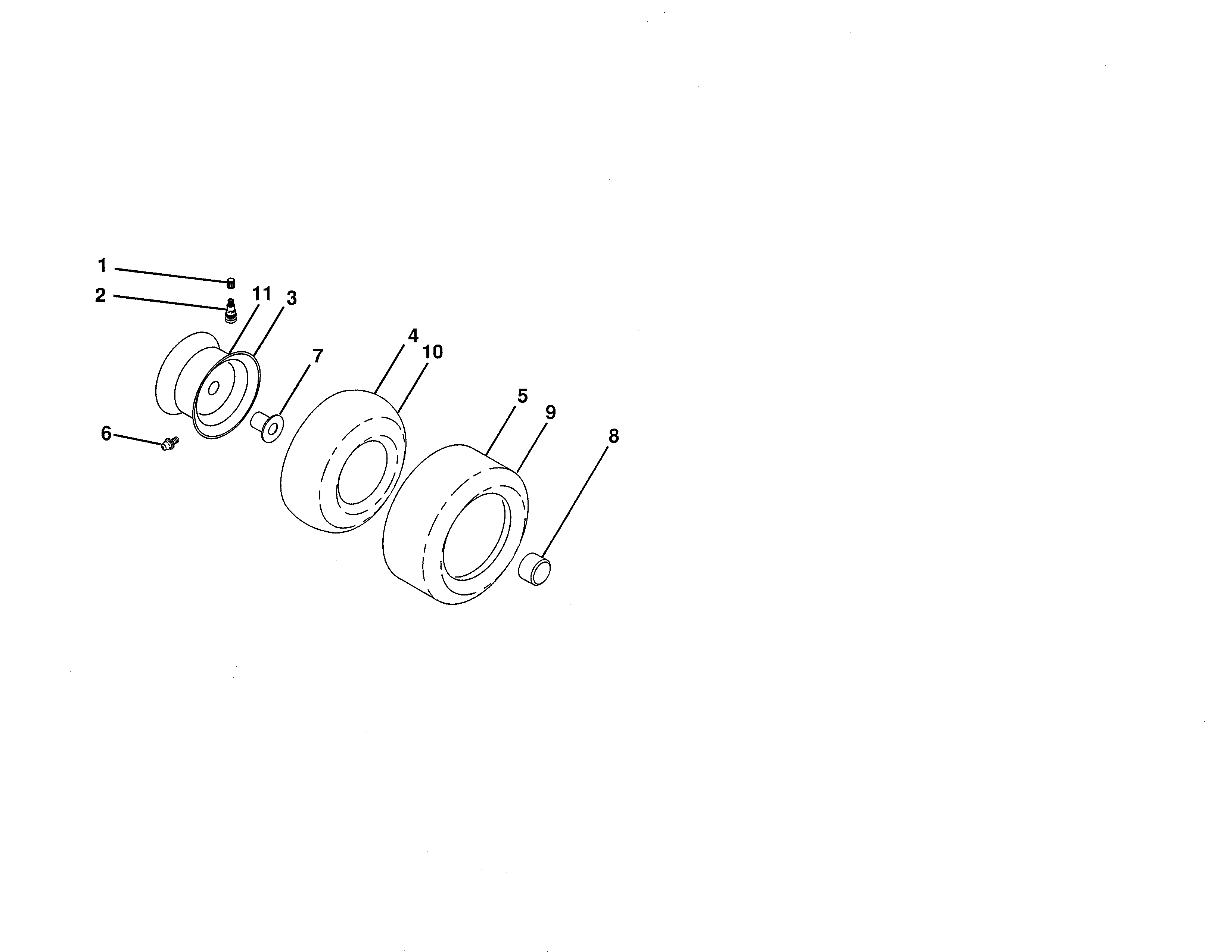 Craftsman 917288510 wheels & tires diagram