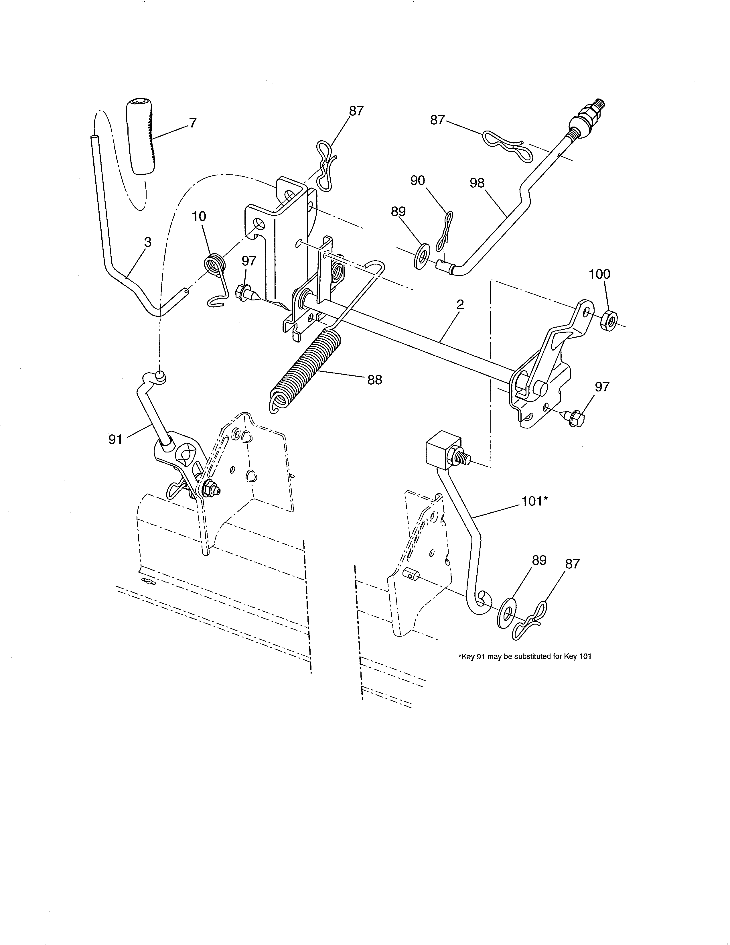 Craftsman 917288522 lift diagram