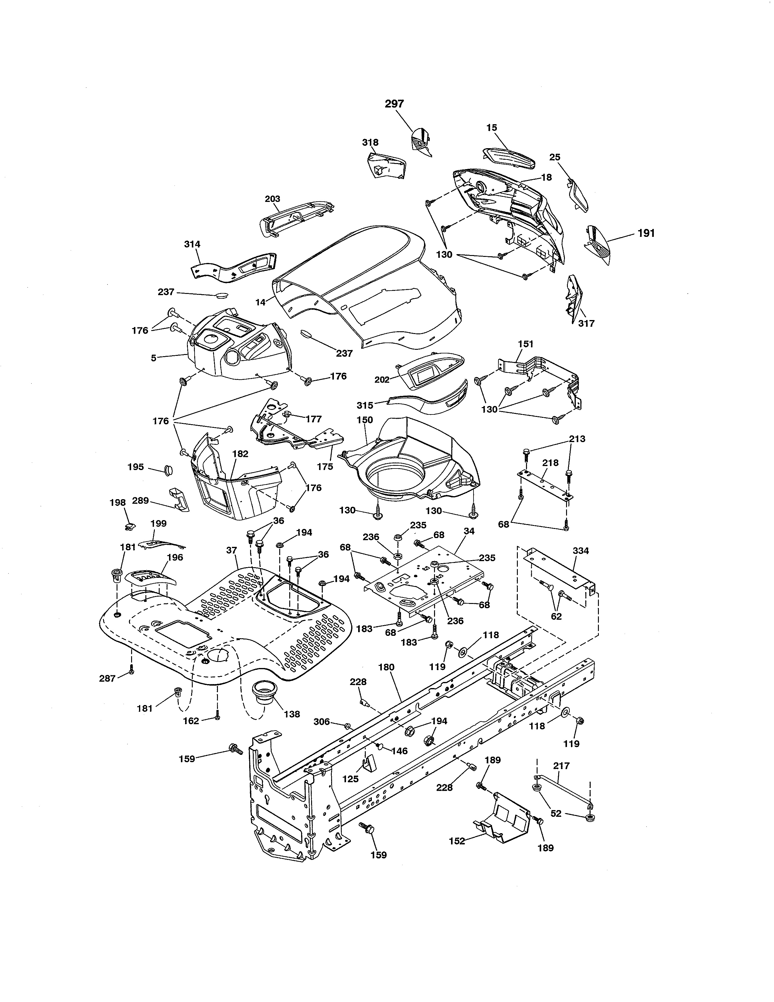 Craftsman 917288523 chassis diagram