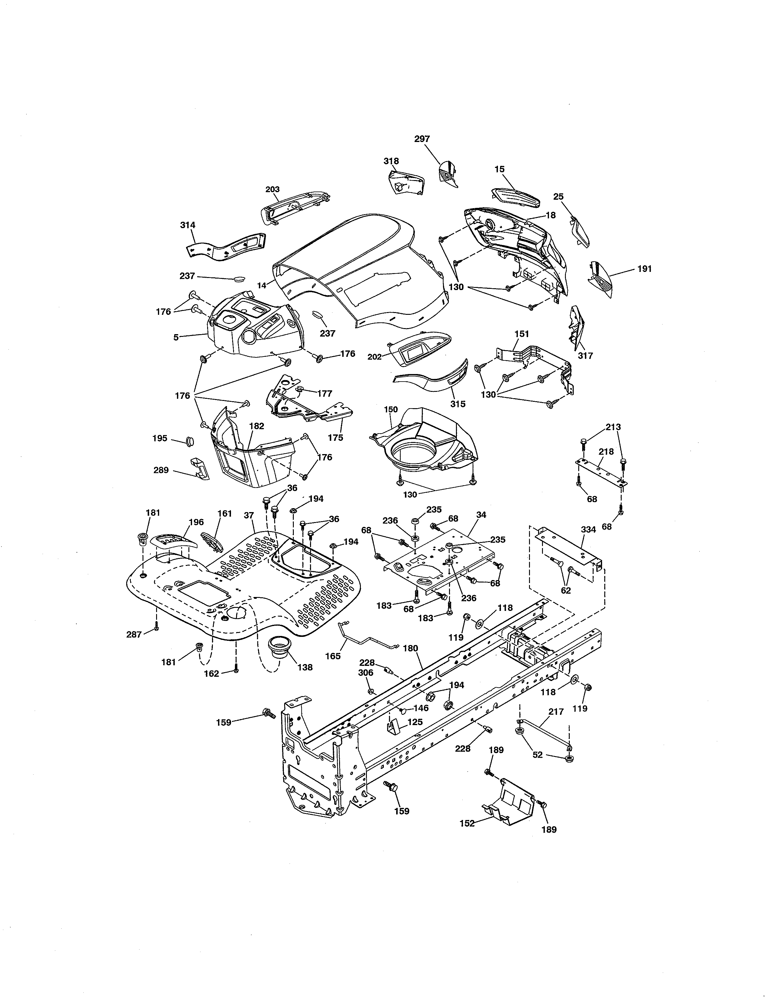 Craftsman 917288621 chassis diagram