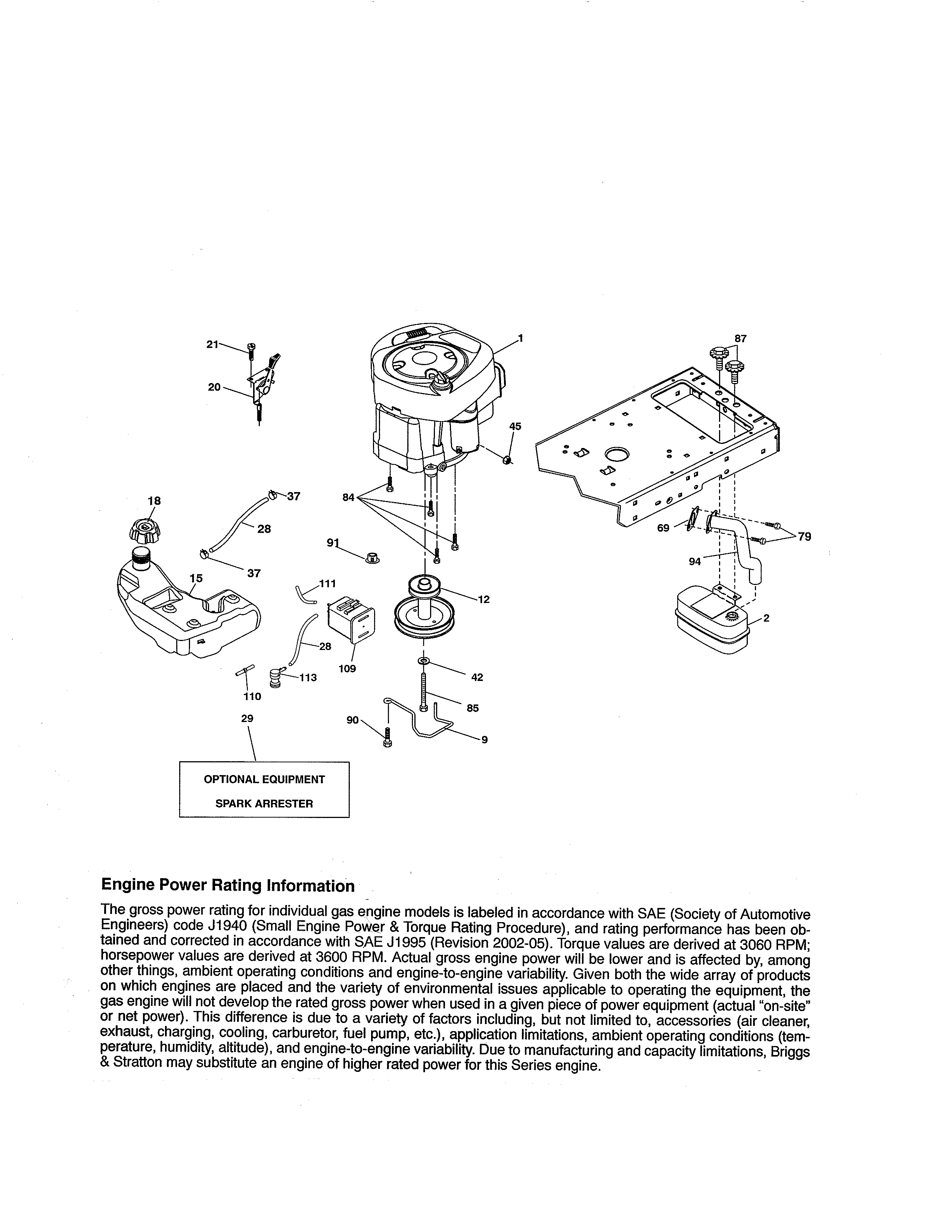 Craftsman 917288621 engine diagram