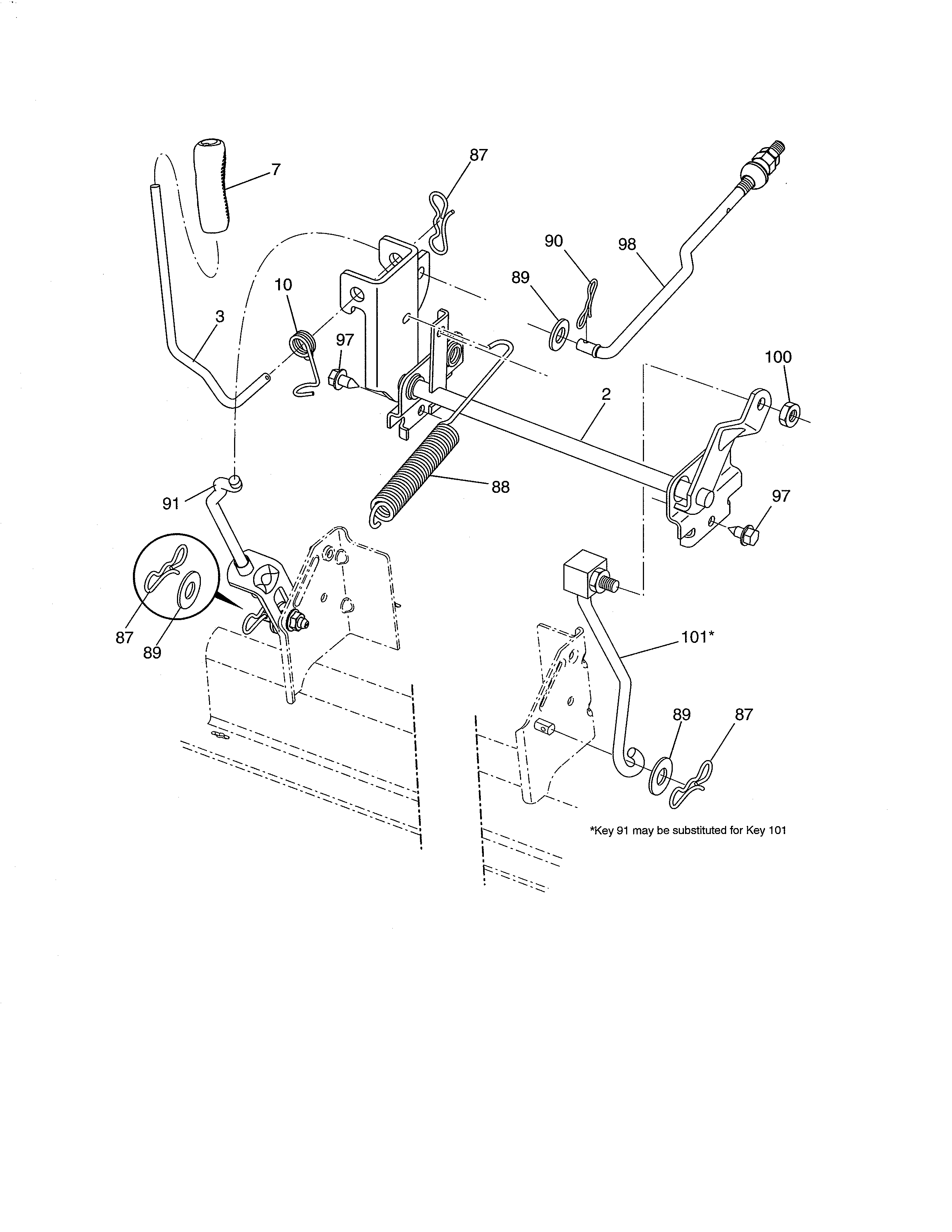 Craftsman 917288621 lift diagram