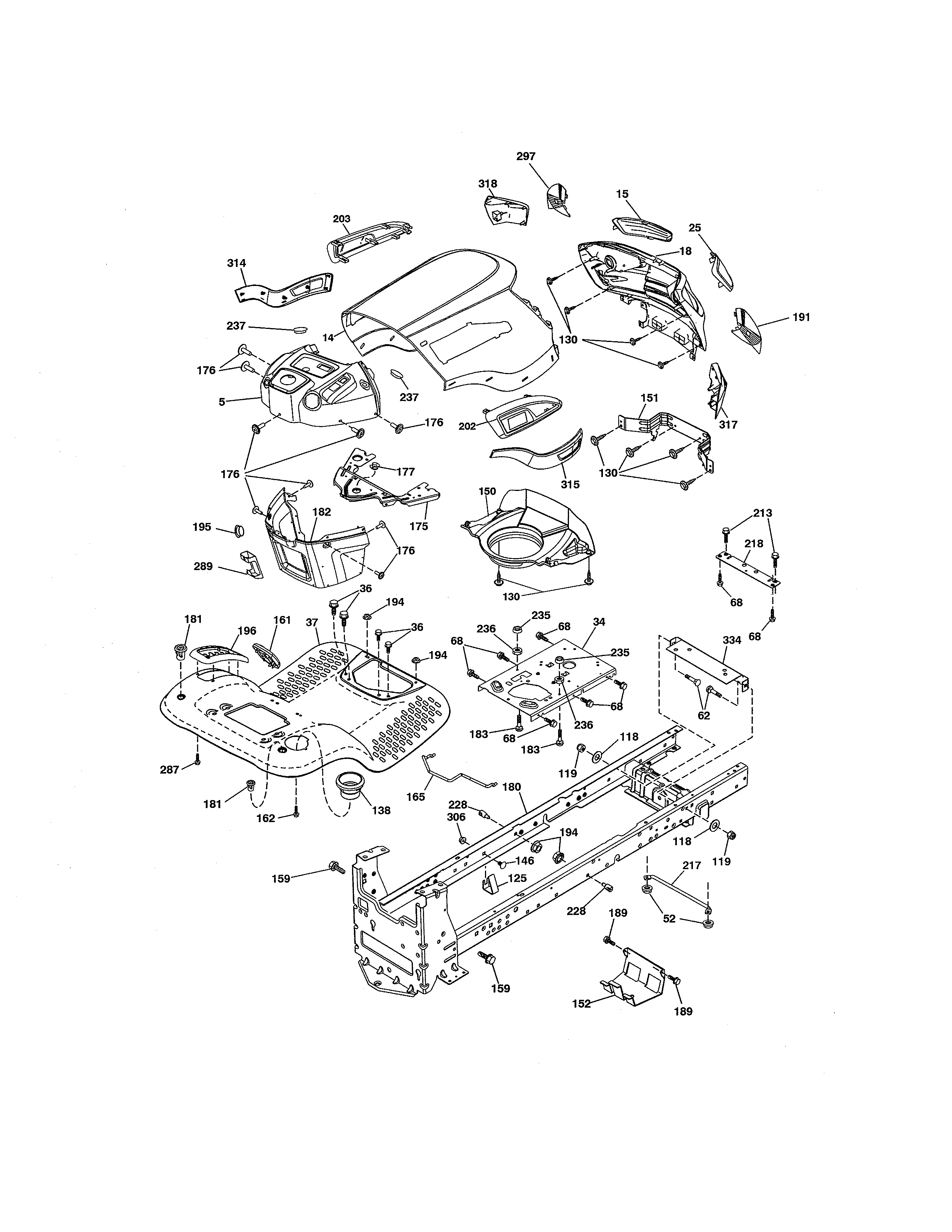 Craftsman 917288622 chassis diagram