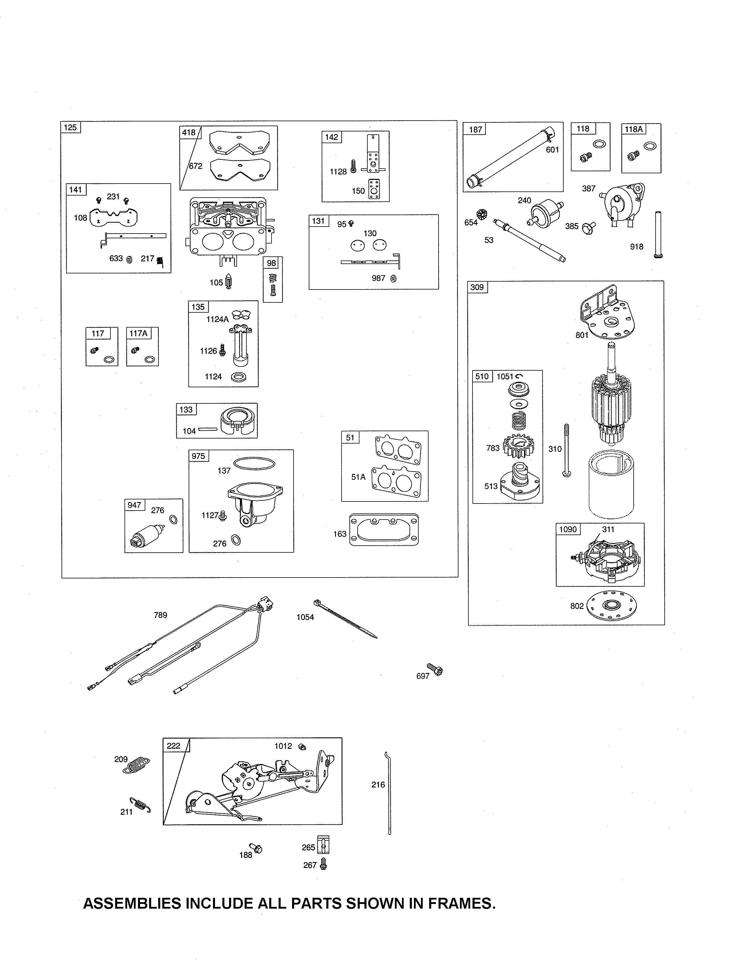 Craftsman 917288163 carburetor/motor-starter diagram