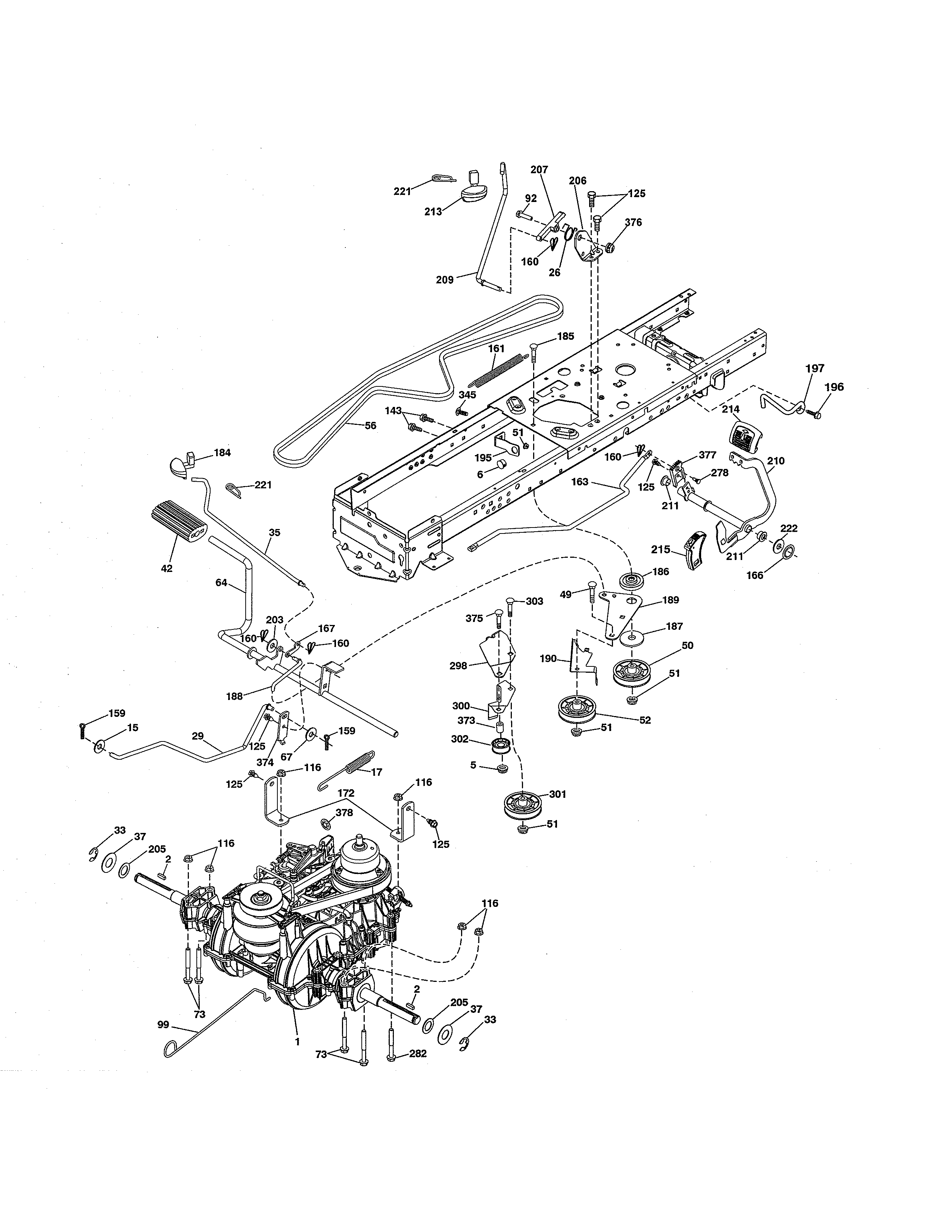 Husqvarna 290840 drive diagram