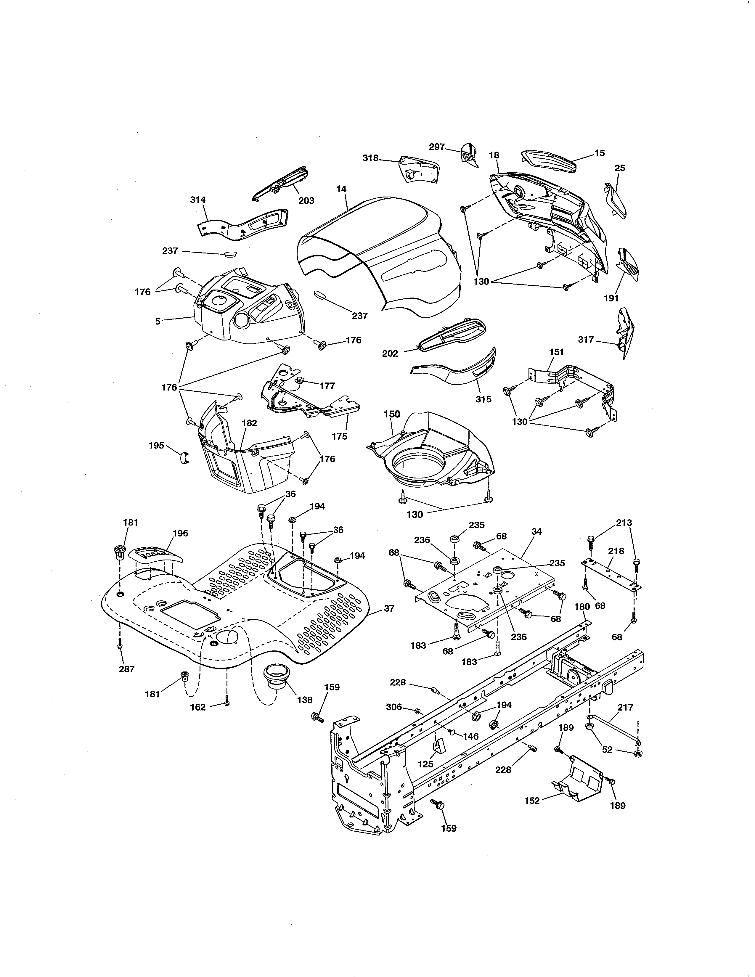 Craftsman 917288533 chassis diagram