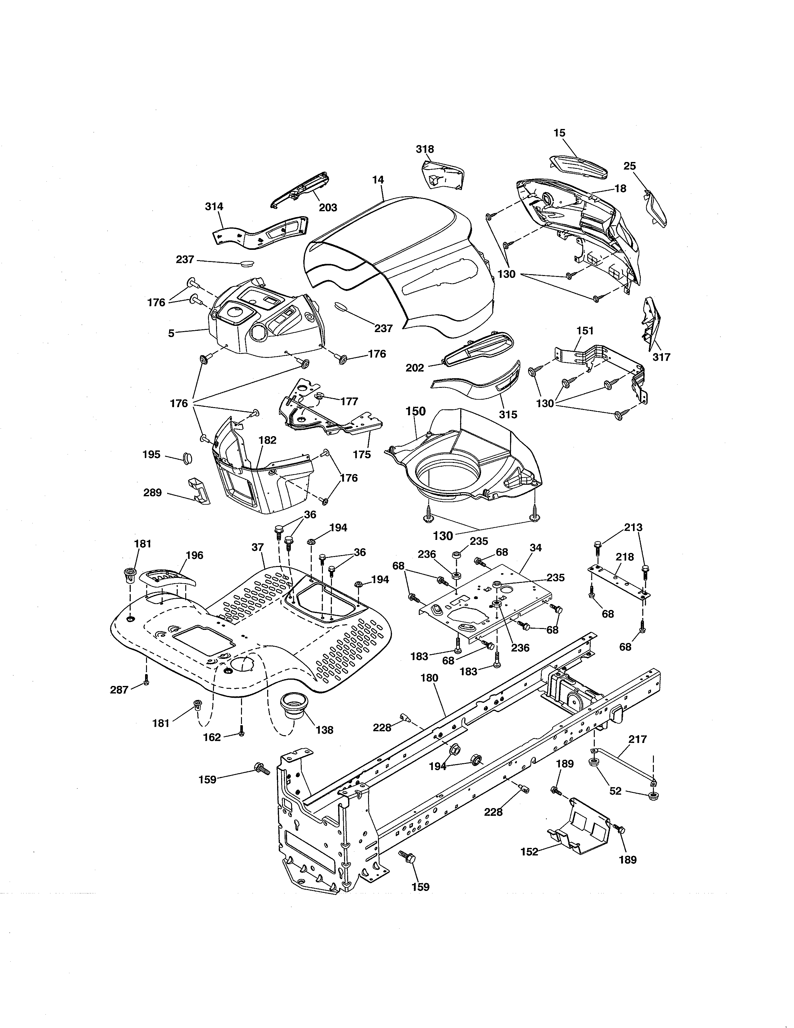Craftsman 917288516 chassis diagram
