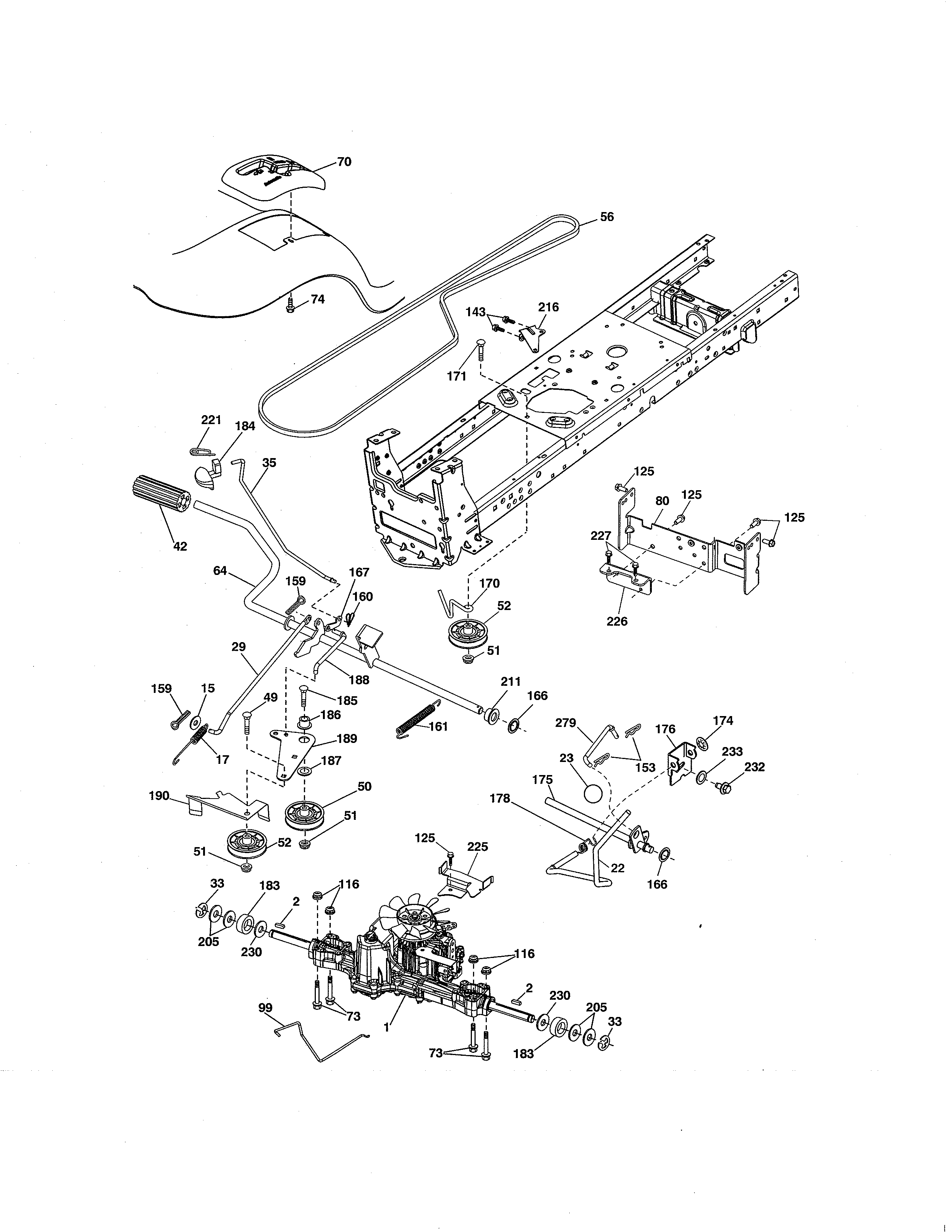 Craftsman 917288516 ground drive diagram
