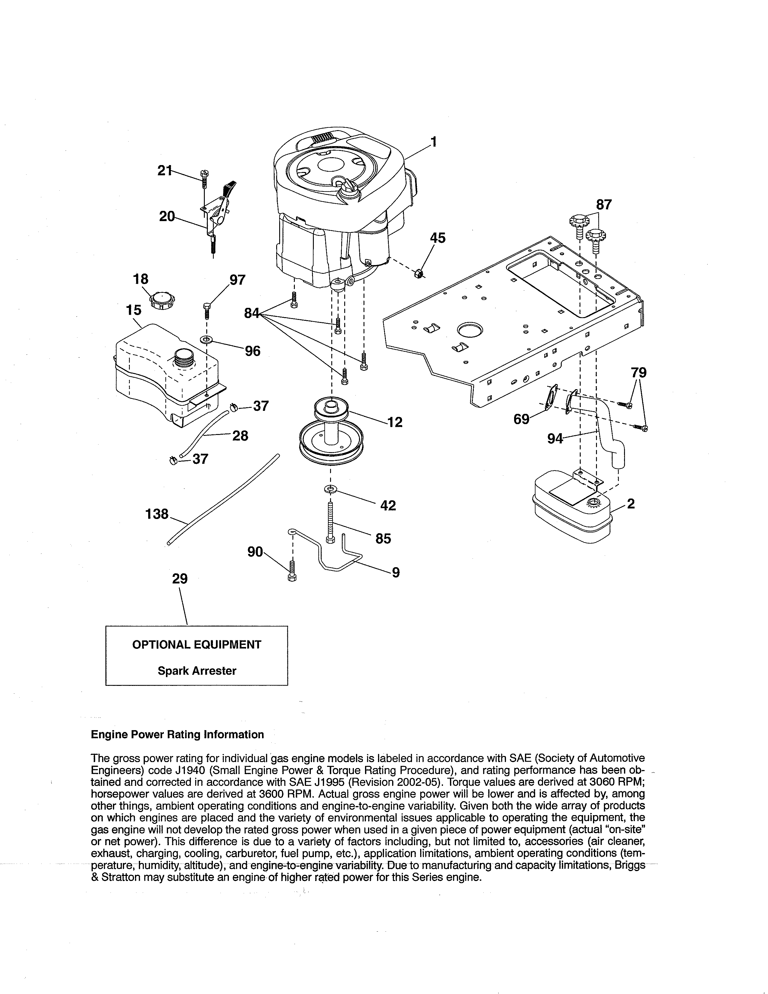 Craftsman 917288516 engine diagram