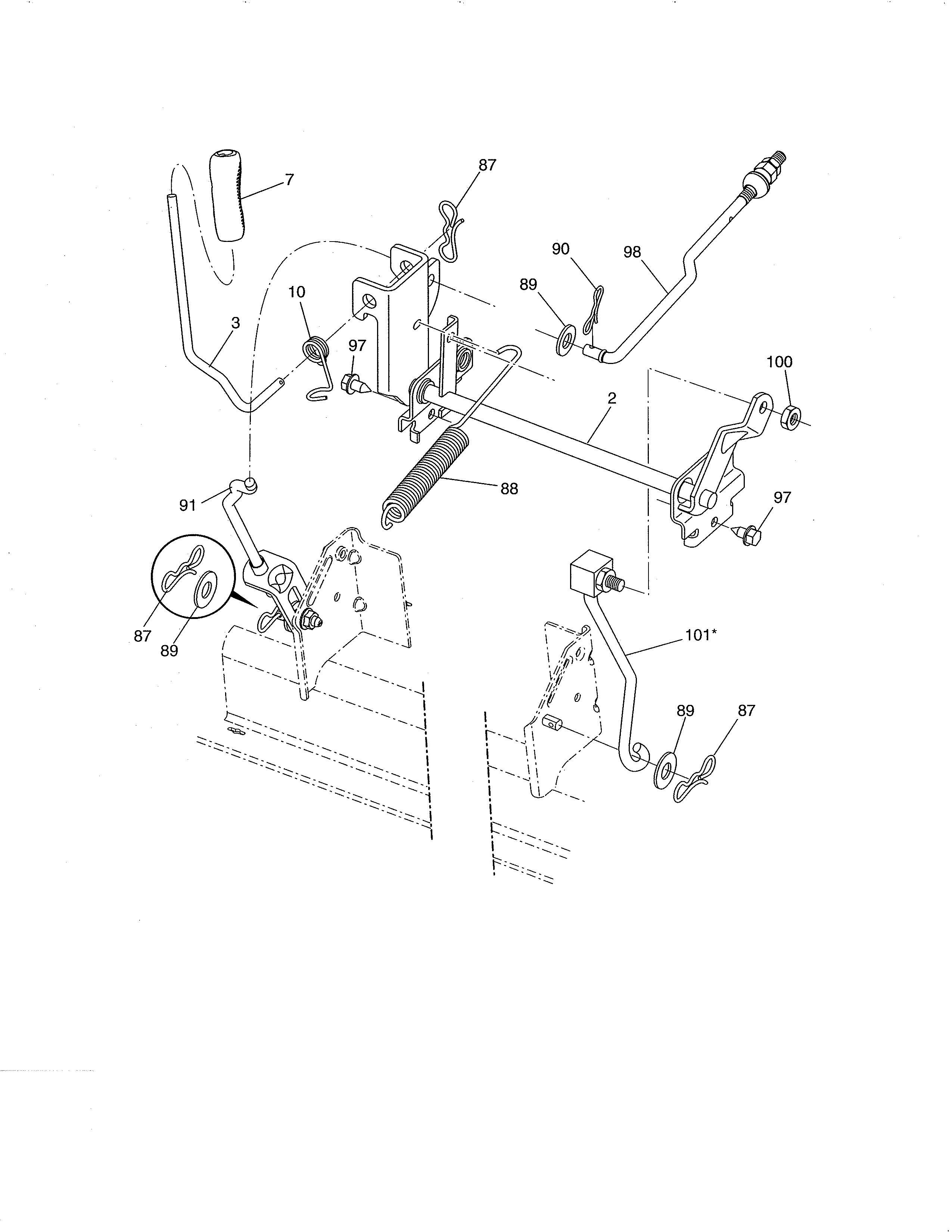 Craftsman 917288516 lift diagram