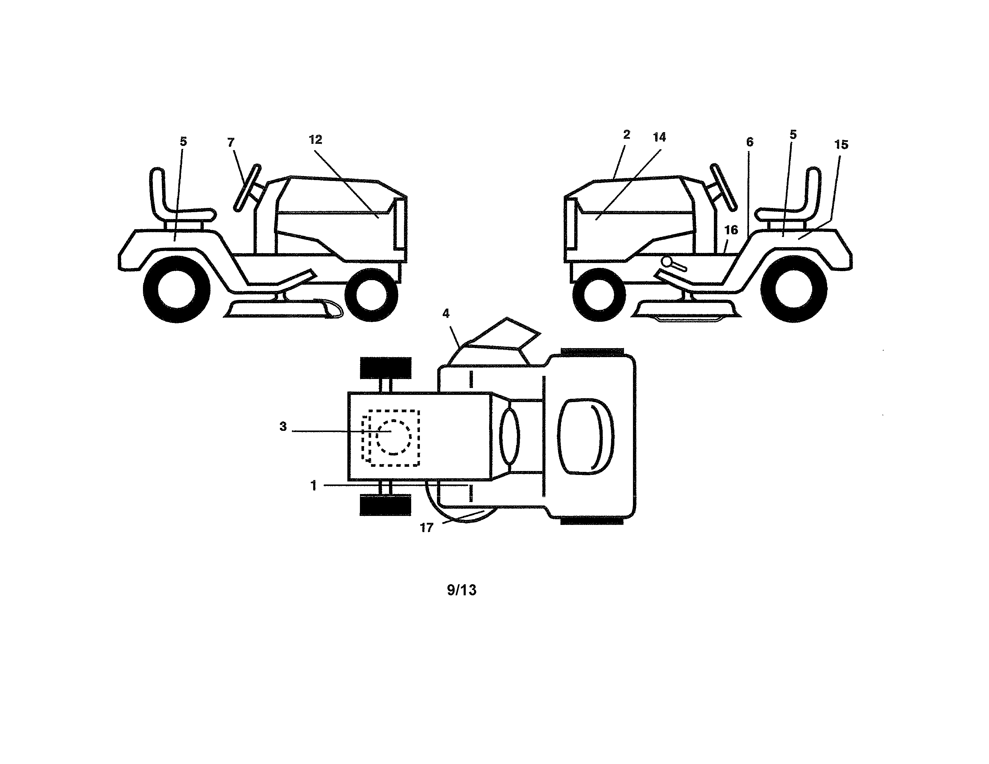 Weed Eater HD13538 (96016000100) decals diagram