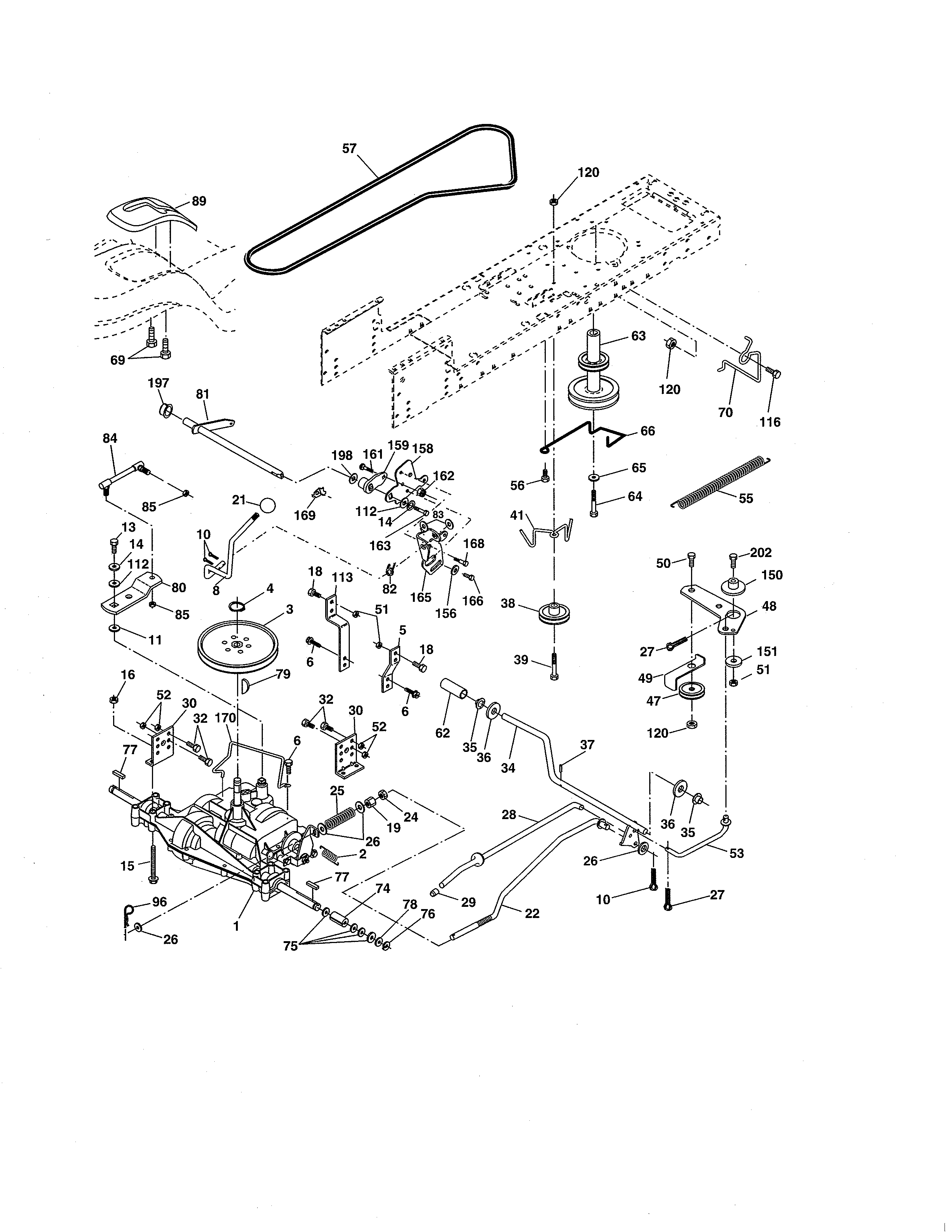 Craftsman 917254702 ground drive diagram