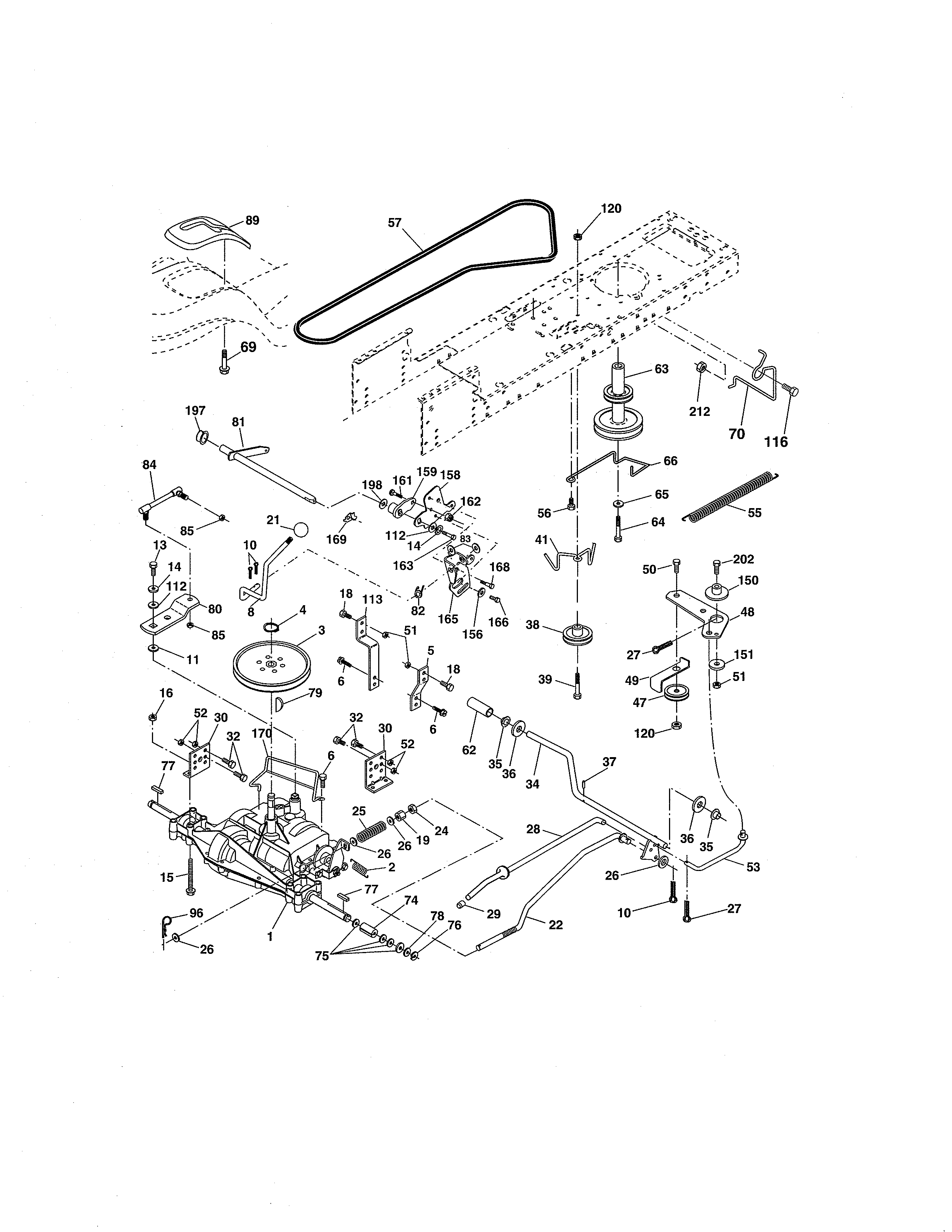 Craftsman 917992960 ground drive diagram
