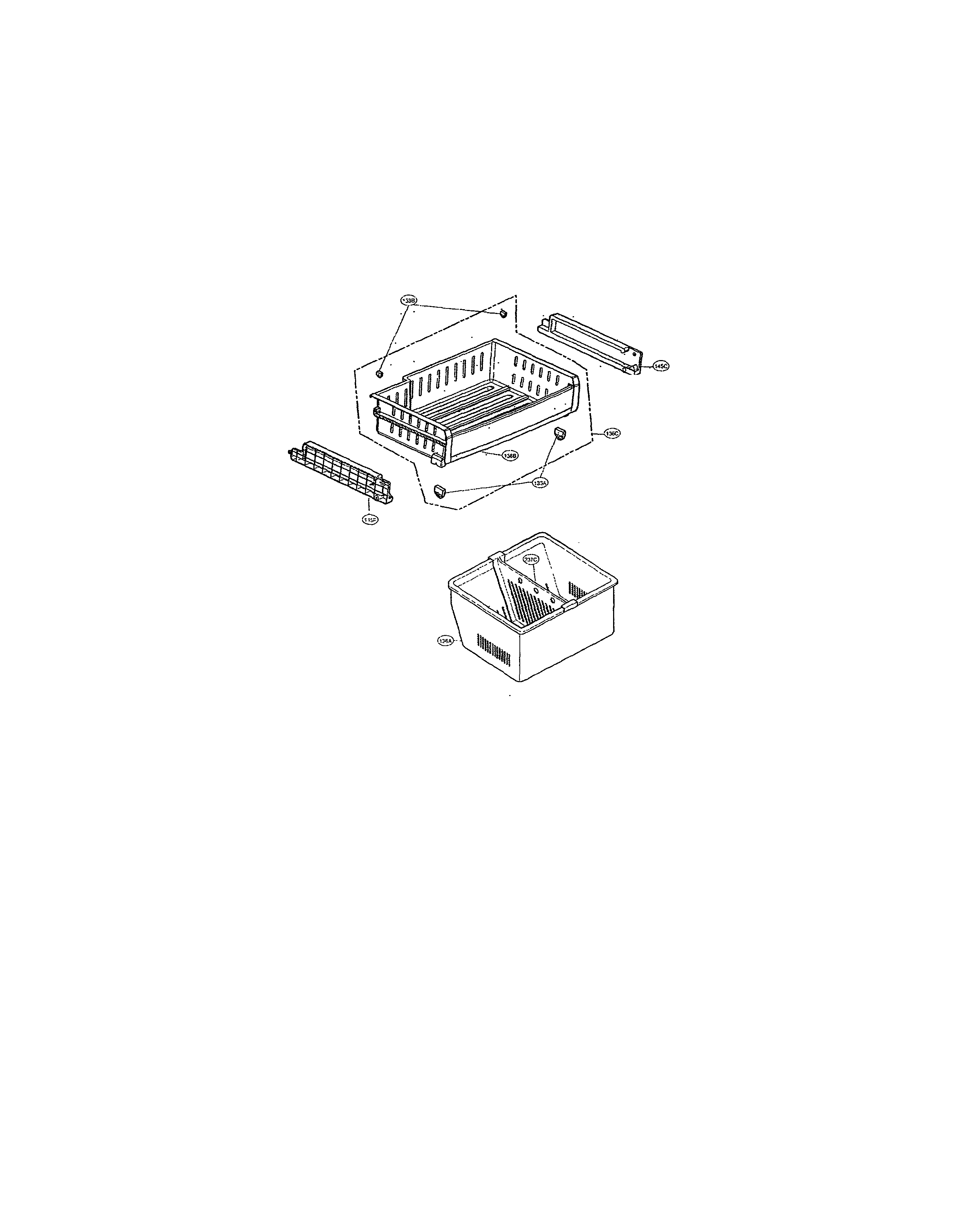 Kenmore 79570329310 freezer parts diagram