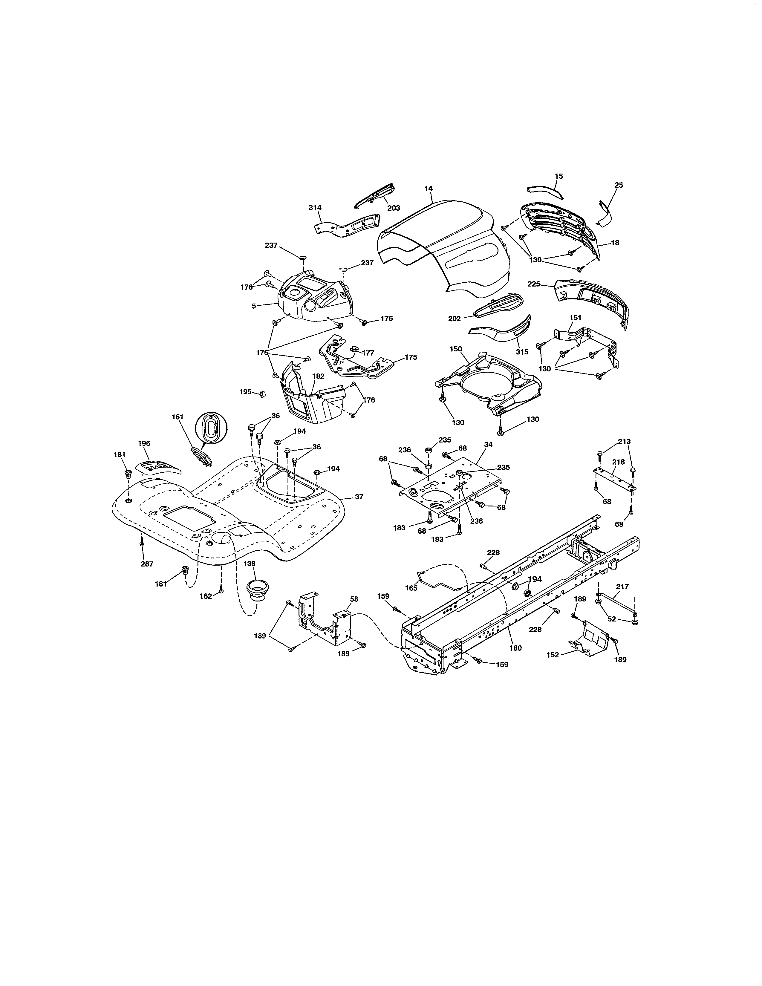 Craftsman 917289280 chassis diagram