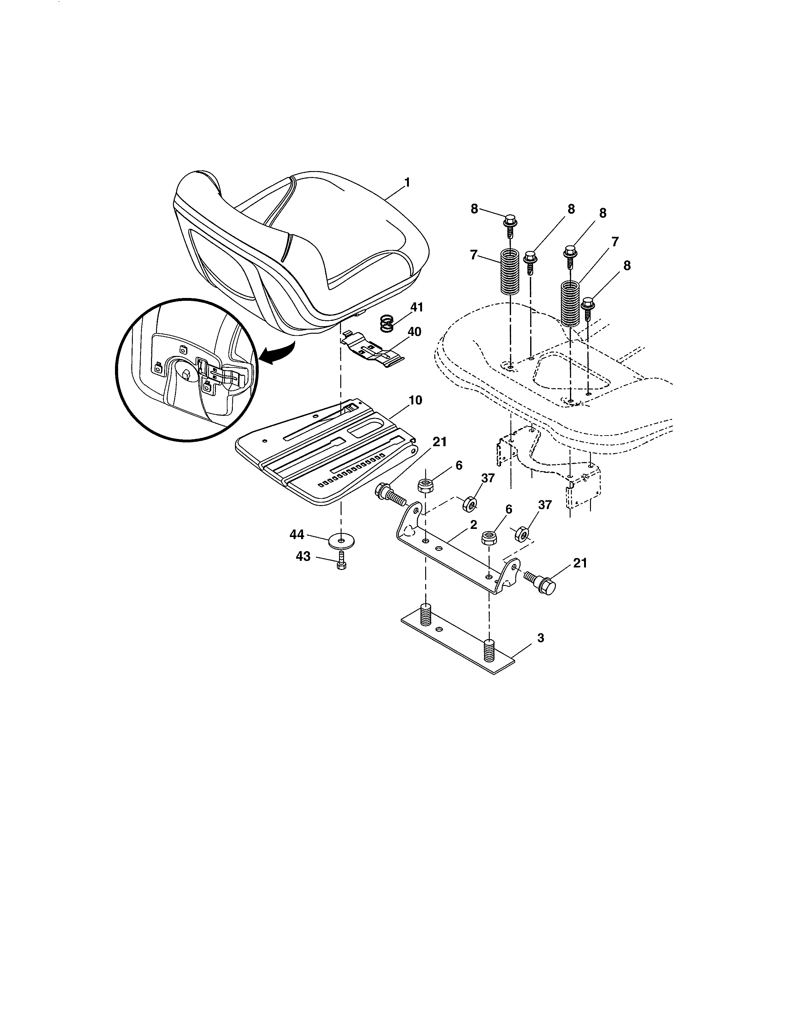 Craftsman 917289280 seat diagram