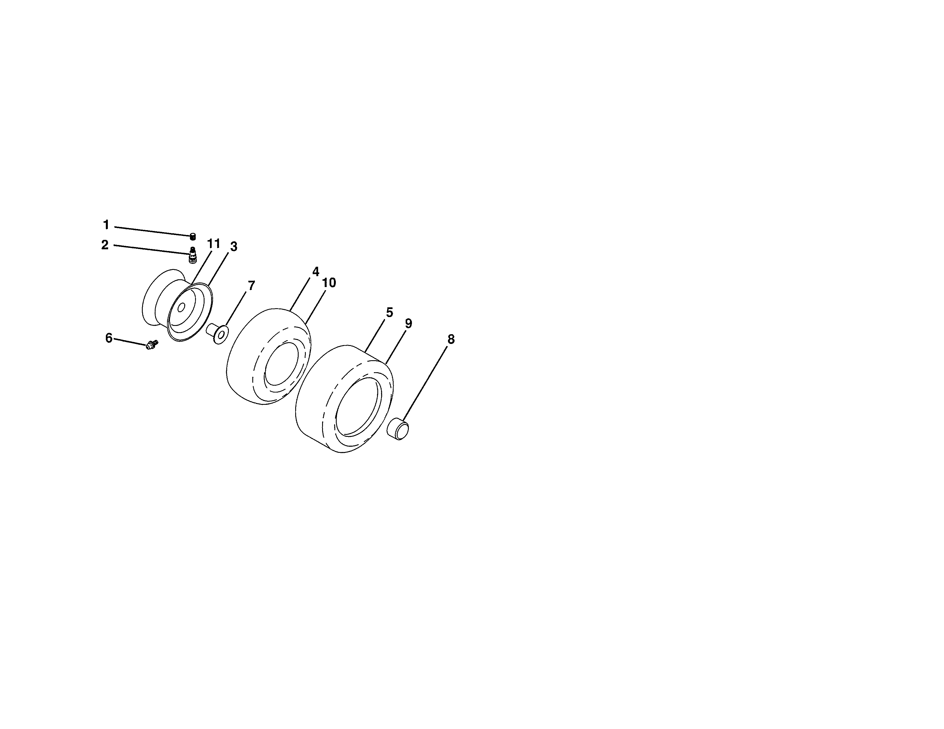Craftsman 917289280 wheels & tires diagram