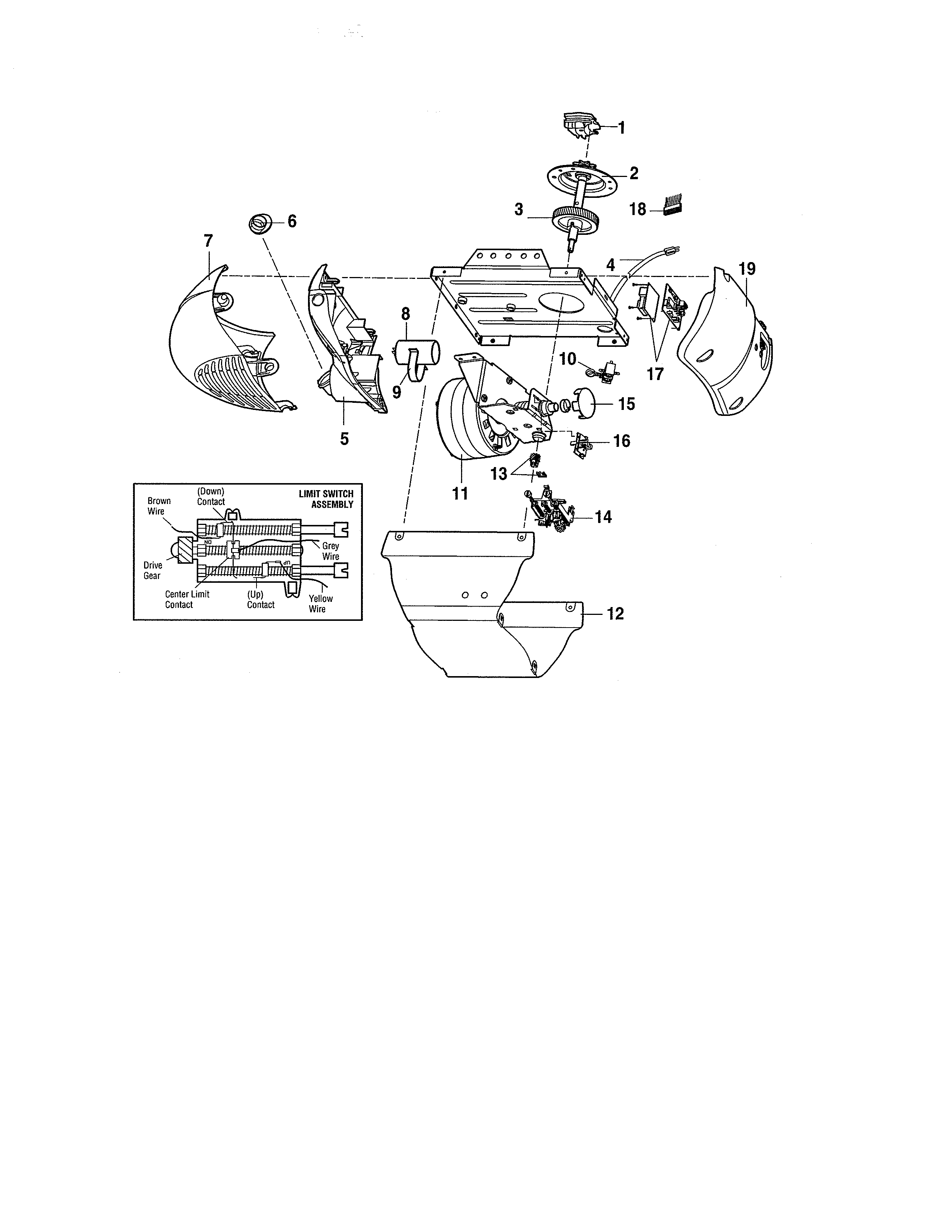 Craftsman 13953930DM motor unit assembly diagram