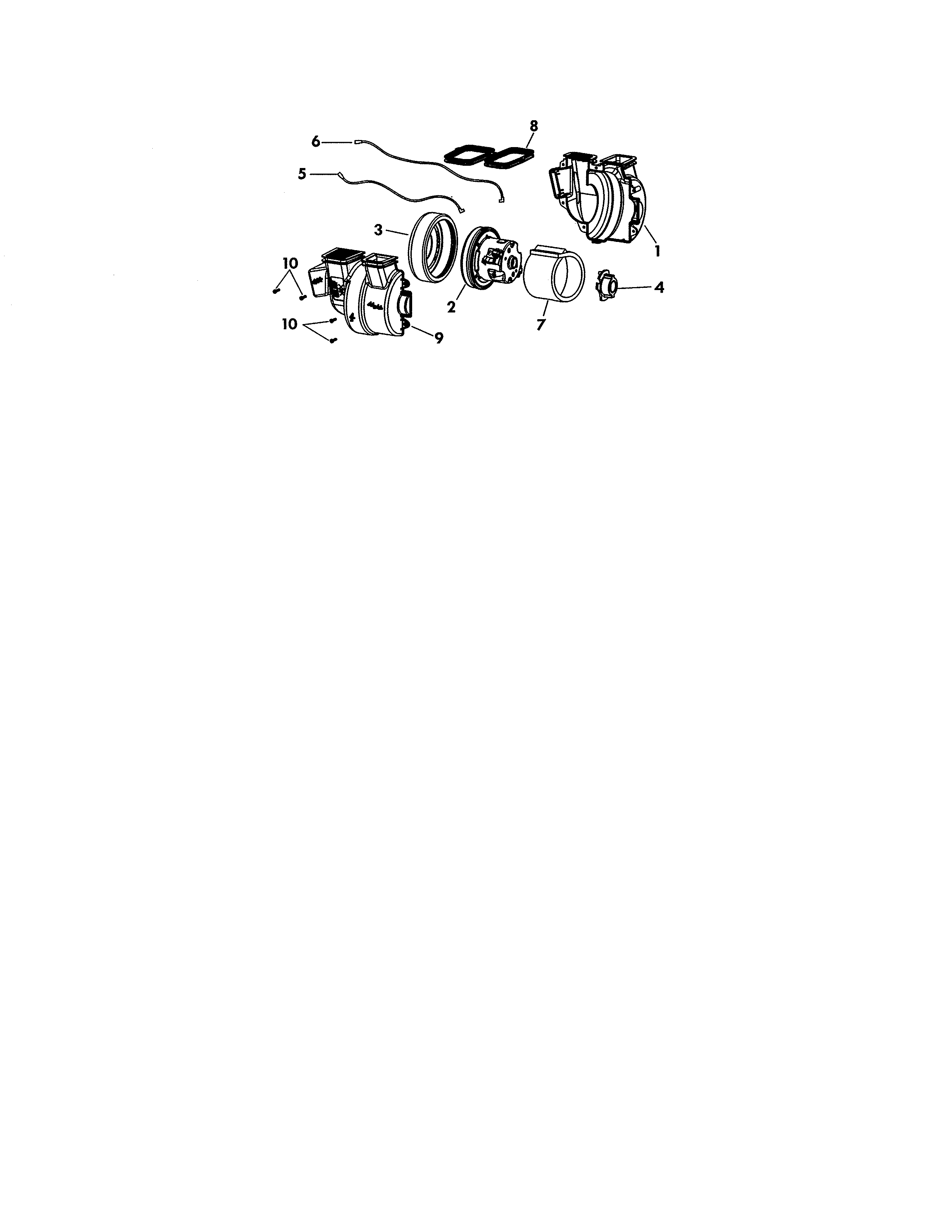 Kenmore Elite 11631150310 motor diagram