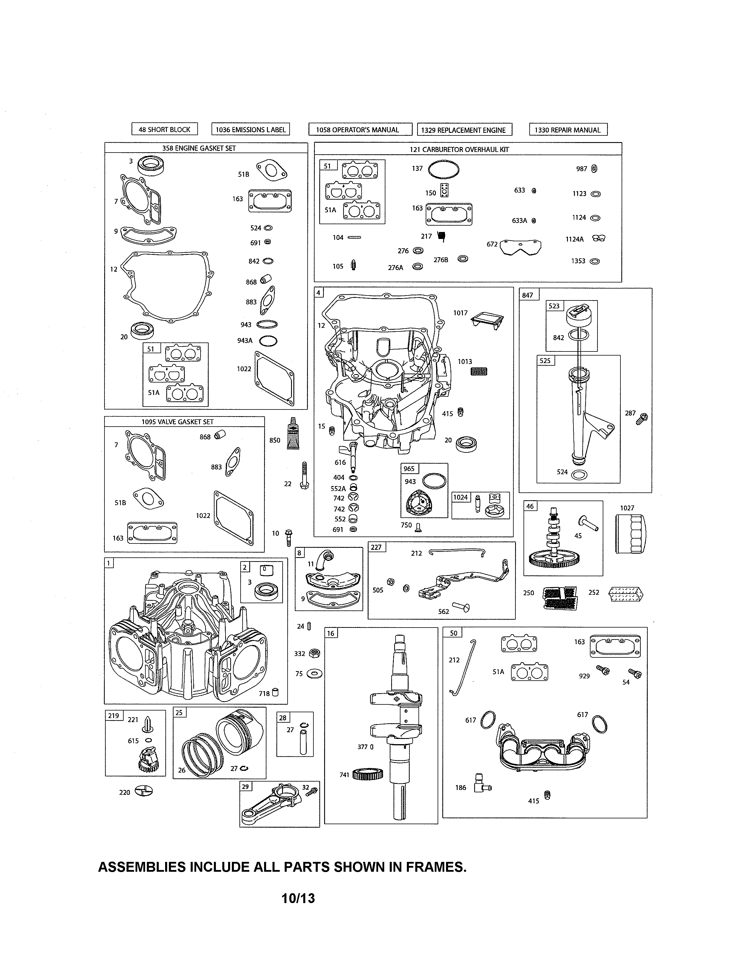Craftsman 917203911 crankshaft/crankcase/cylinder diagram