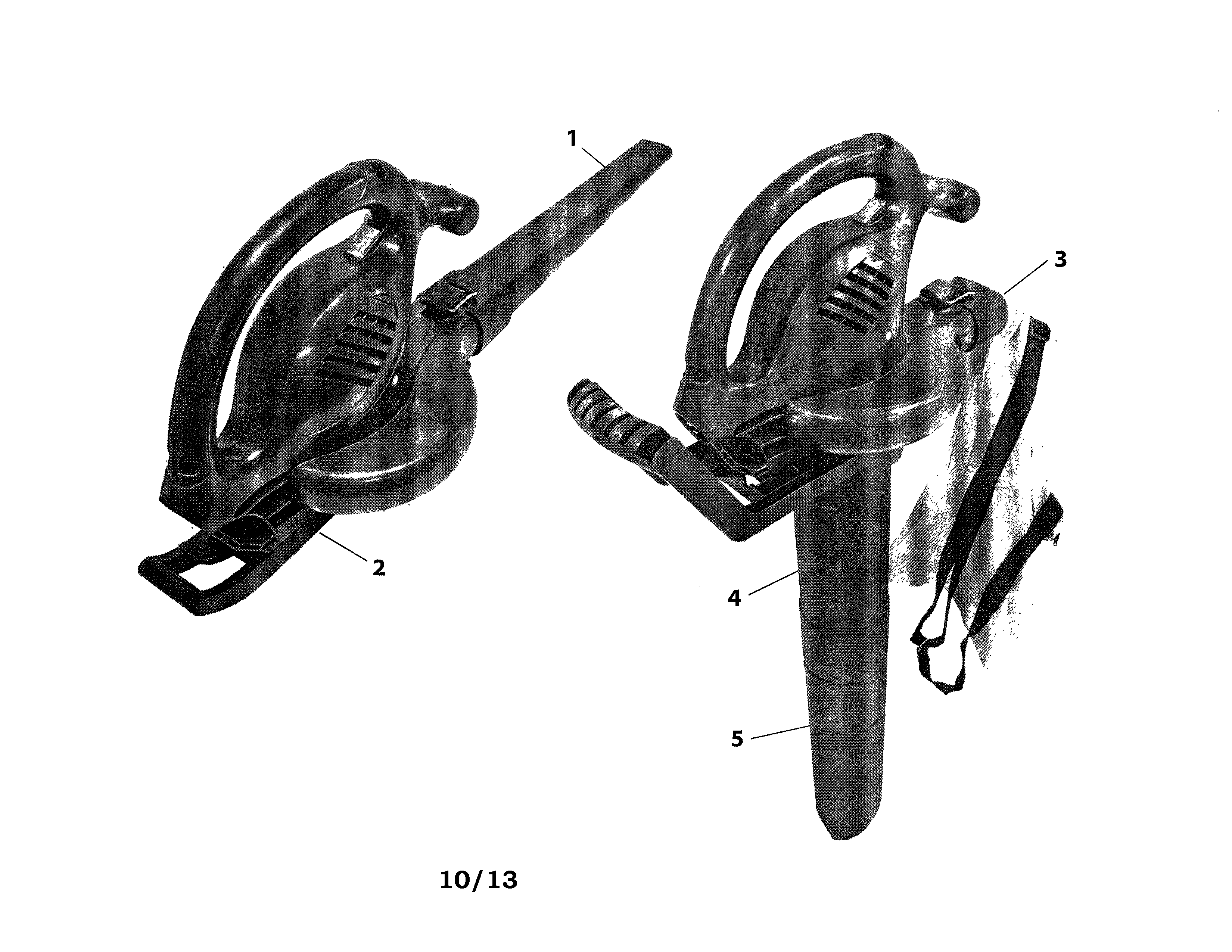Remington BV12200A electric blower diagram